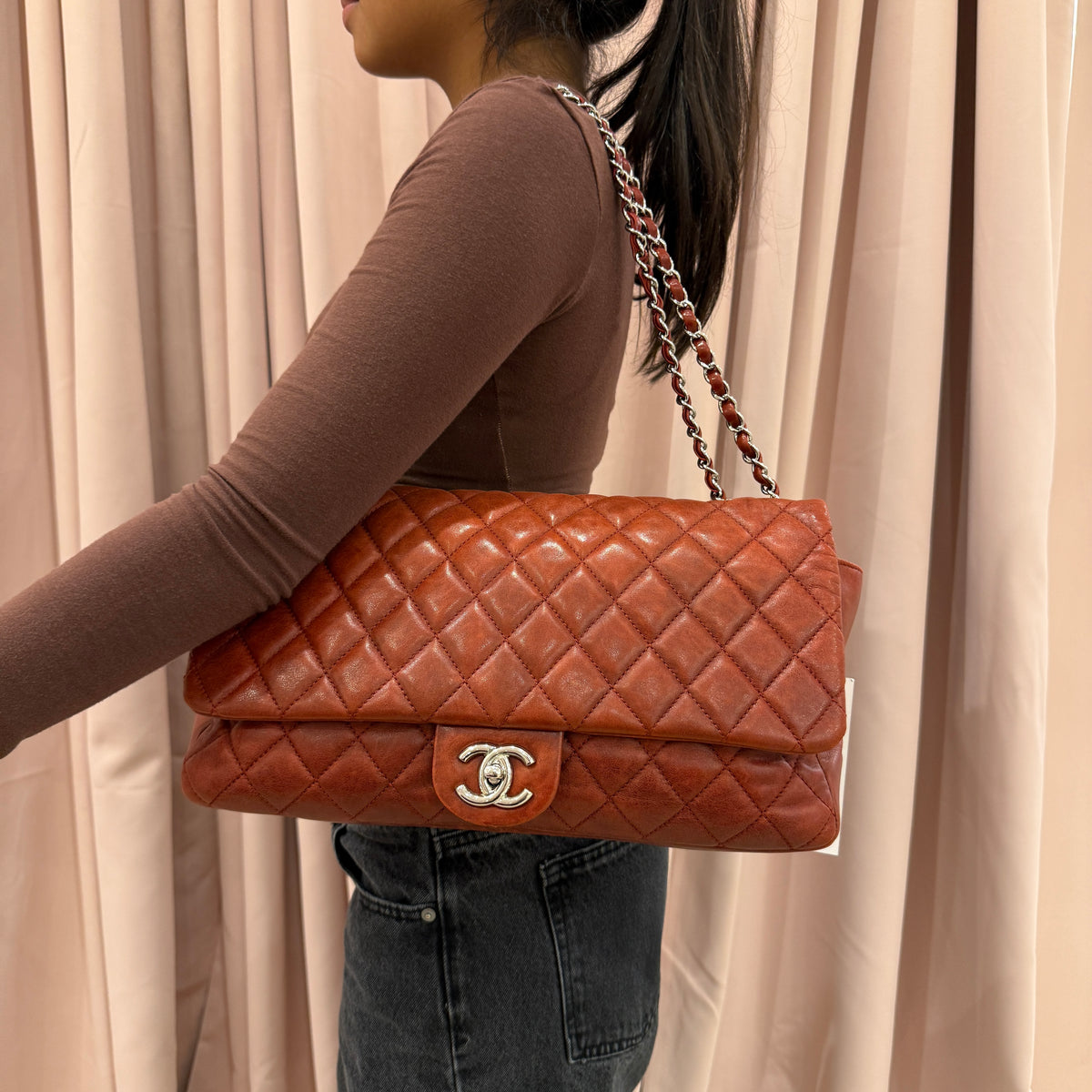 Chanel Lambskin Large Puffer Flap Bag