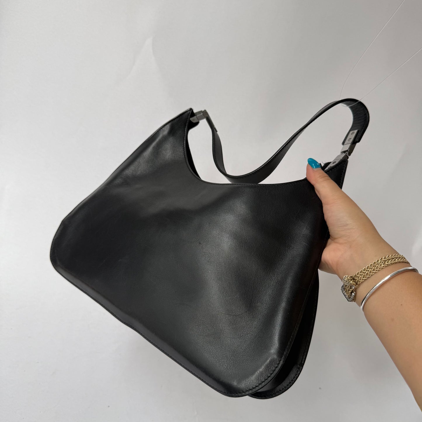 Gucci Black Leather Shoulder Bag