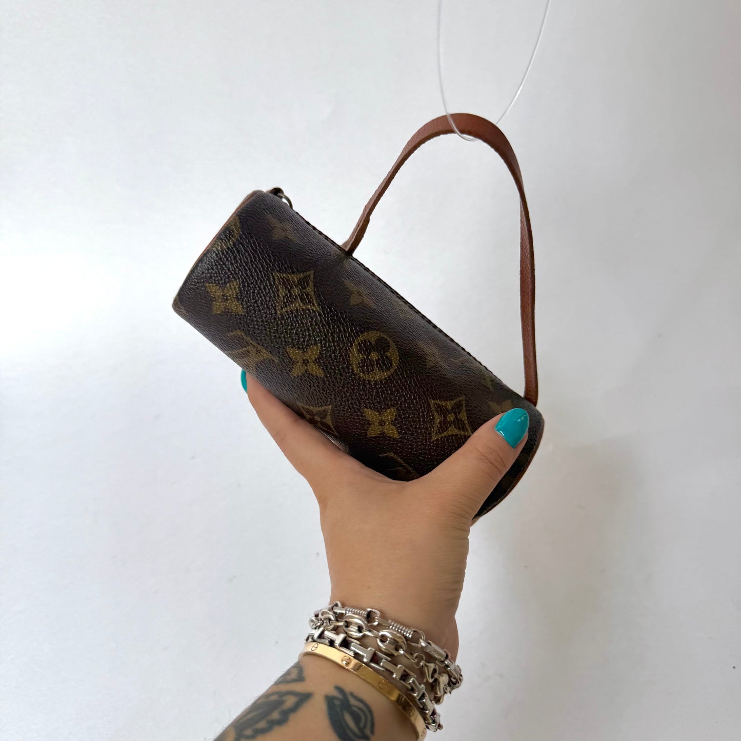 Louis Vuitton Brown Classic Monogram Mini Papillon Pochette