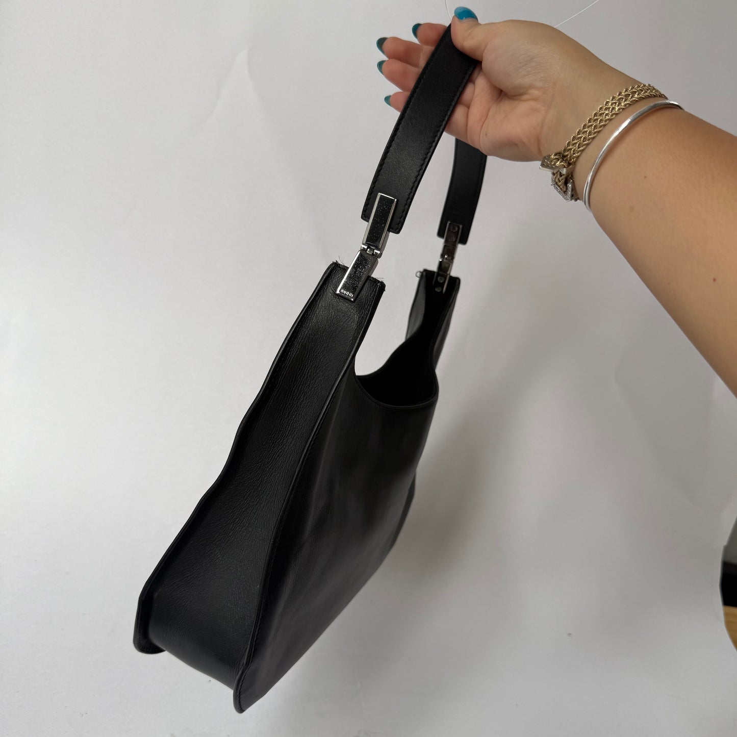 Gucci Black Leather Shoulder Bag