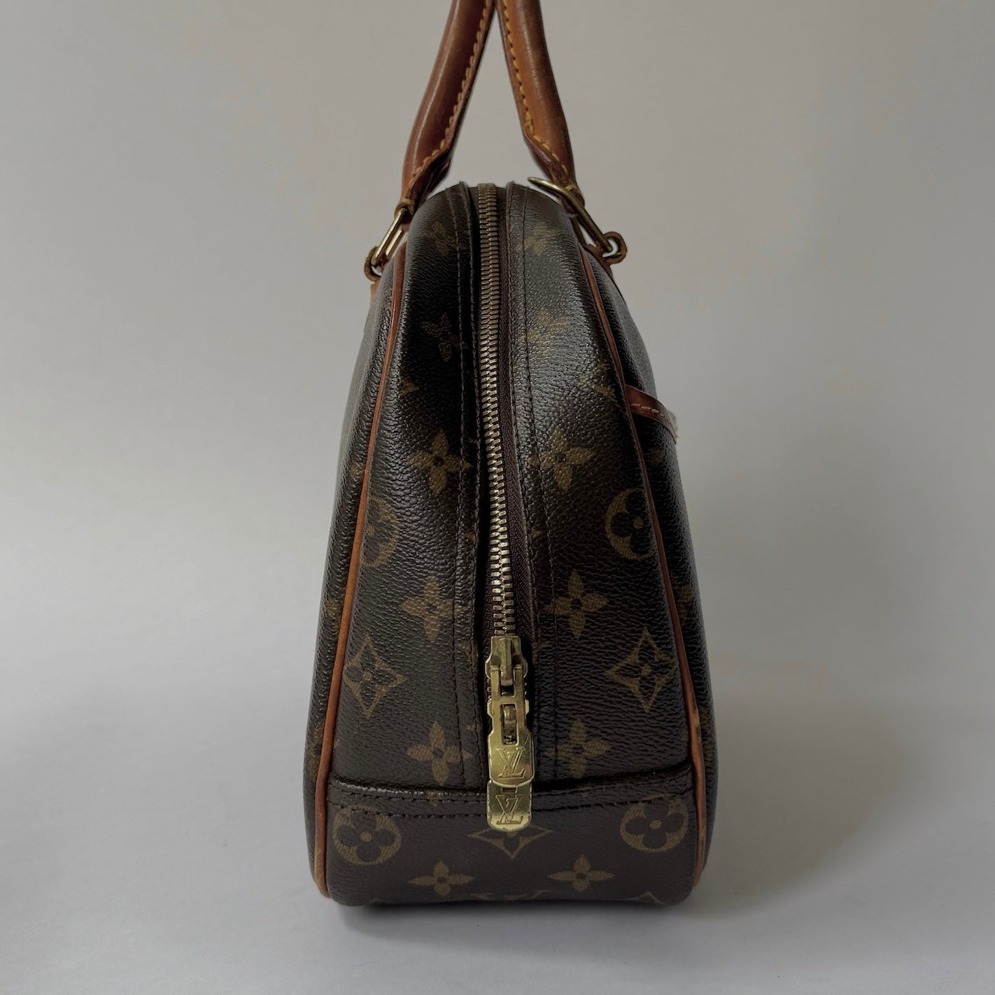 Louis Vuitton Brown Monogram Trouville Top Handle Bag