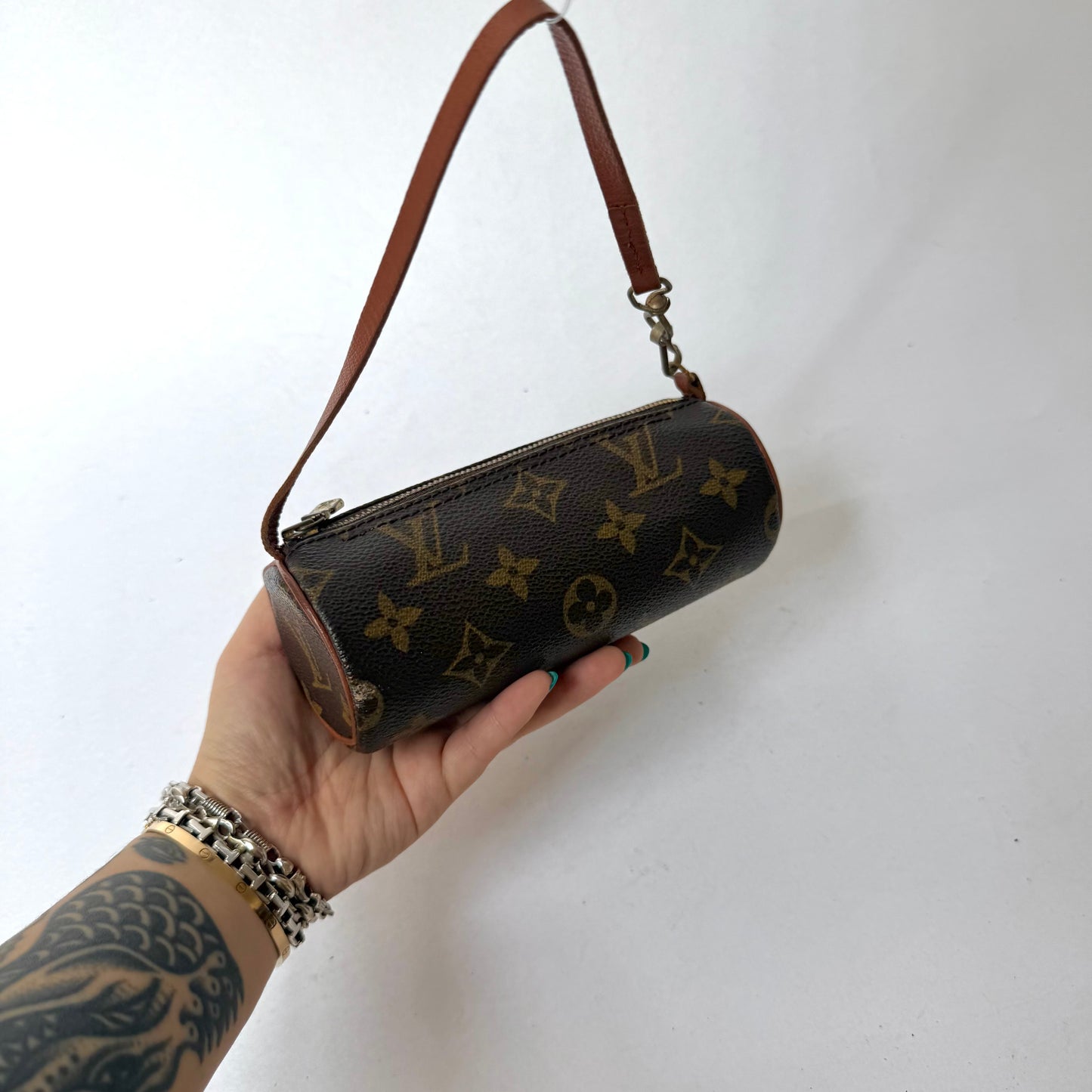 Louis Vuitton Brown Classic Monogram Mini Papillon Pochette