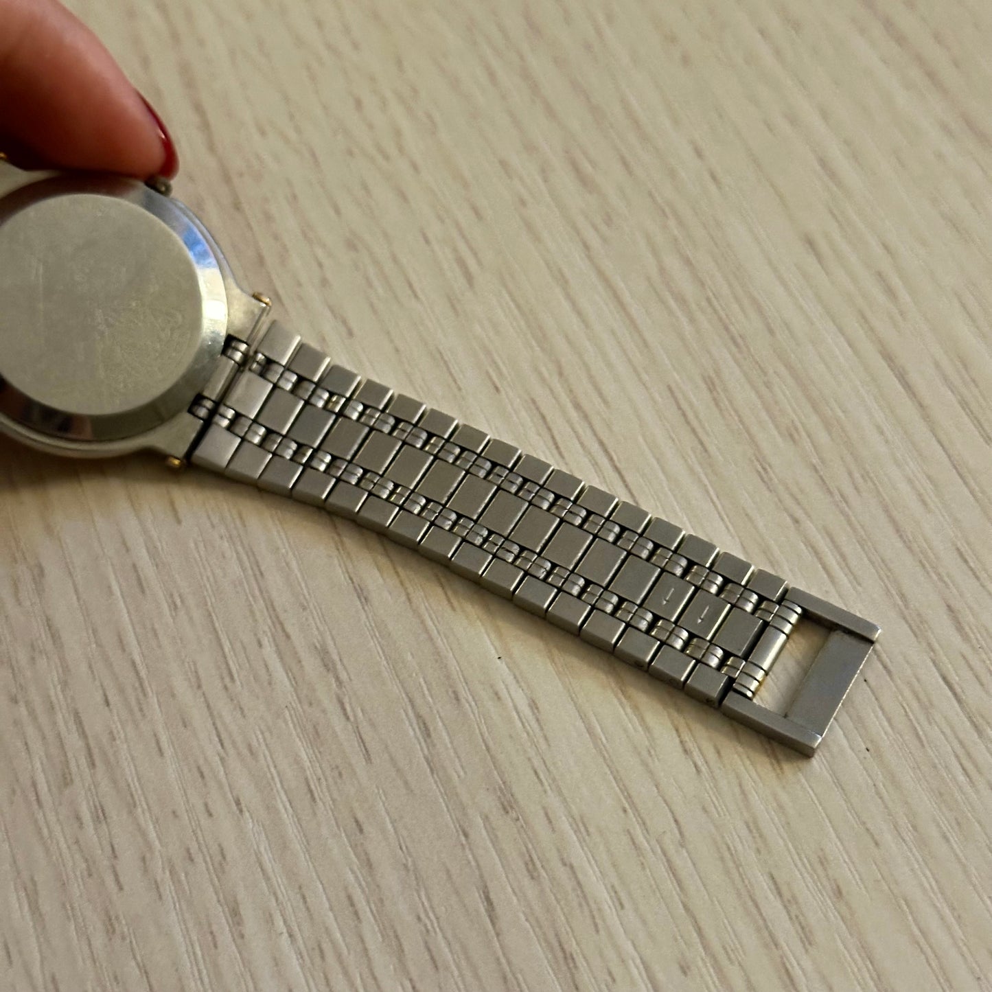 Gucci 32mm Two-Tone Gold Dial Date Watch