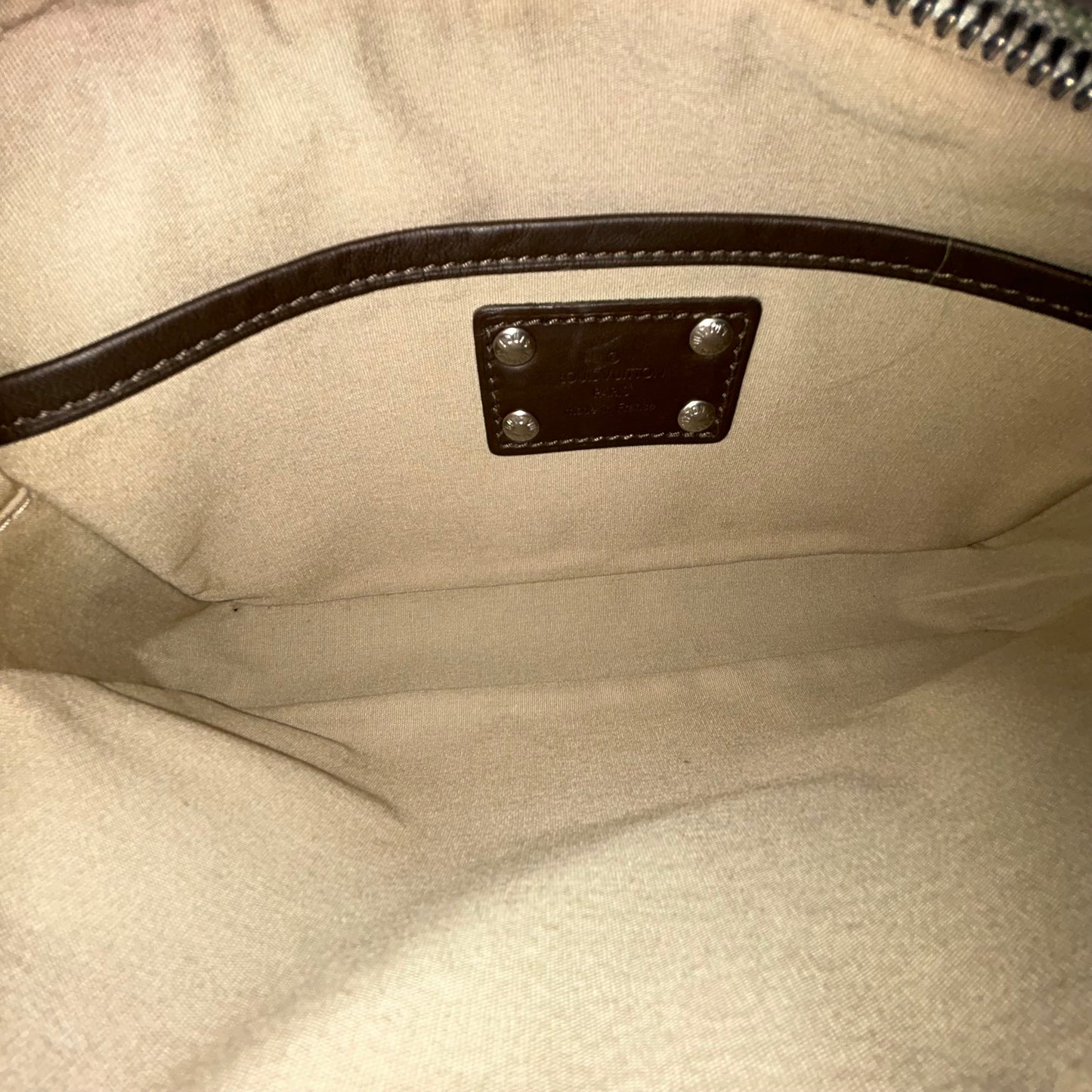 Louis Vuitton Green Denim Monogram Conte De Fees Minilin Mushroom Pochette