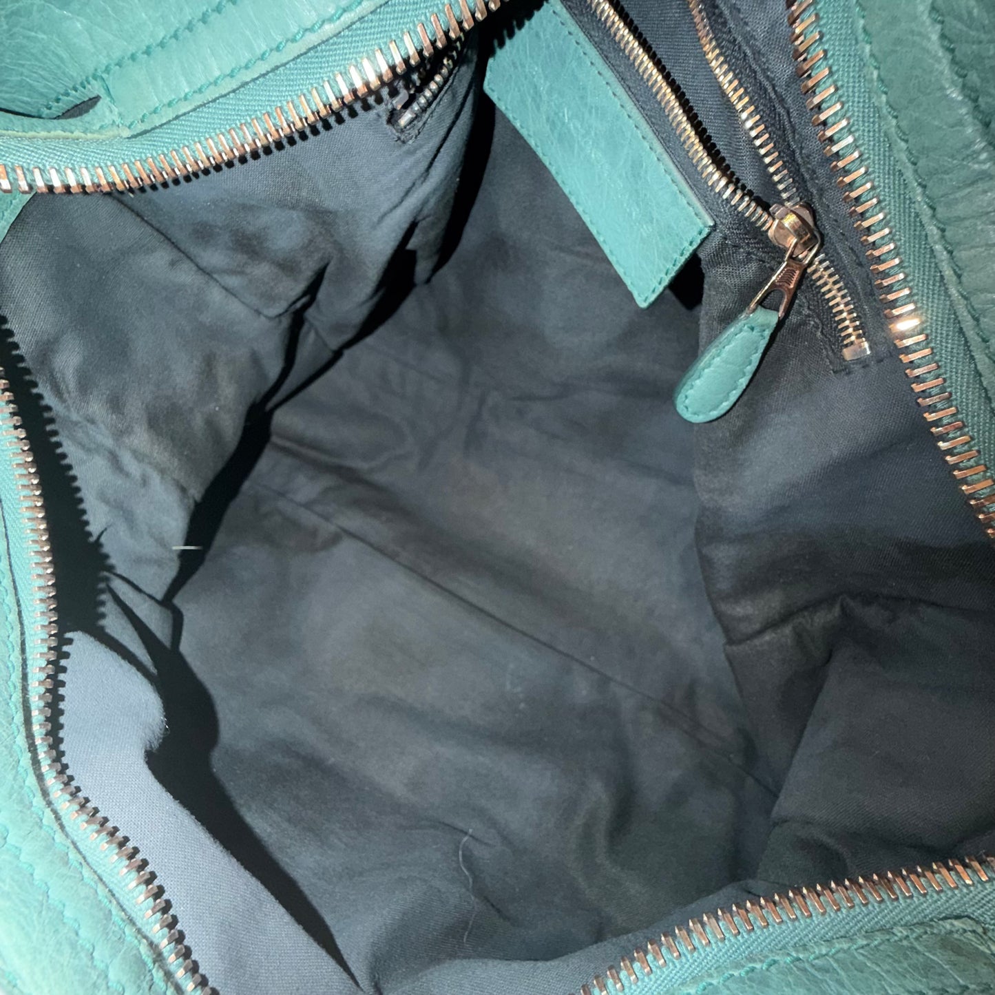 Balenciaga x Neiman Marcus Anniversary Blue Leather City Bag