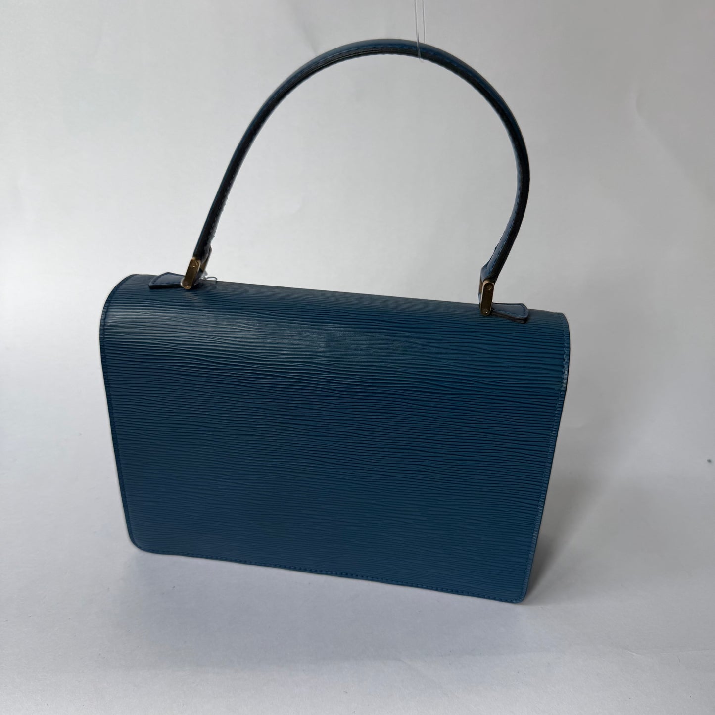 Louis Vuitton Blue Epi Leather Concorde Hand Bag
