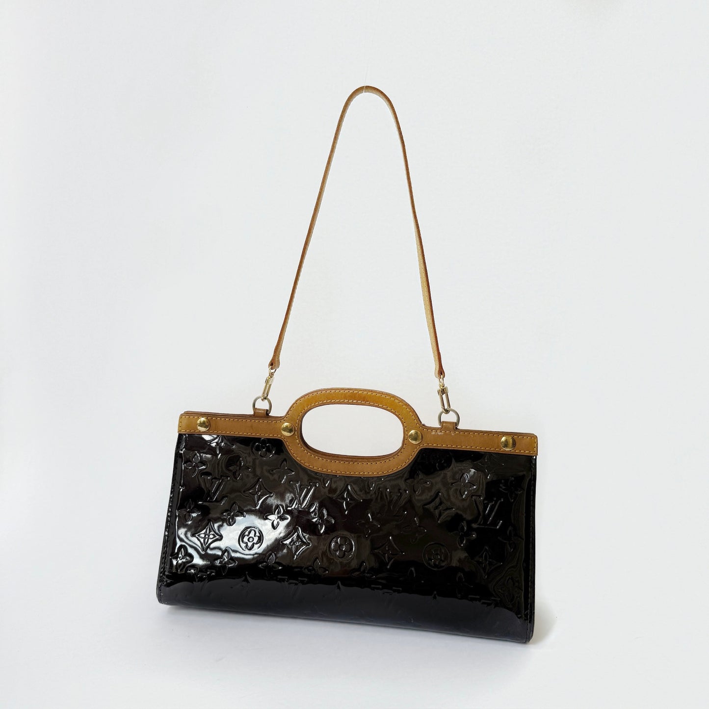Louis Vuitton Roxbury Vernis Amerante Hand Bag