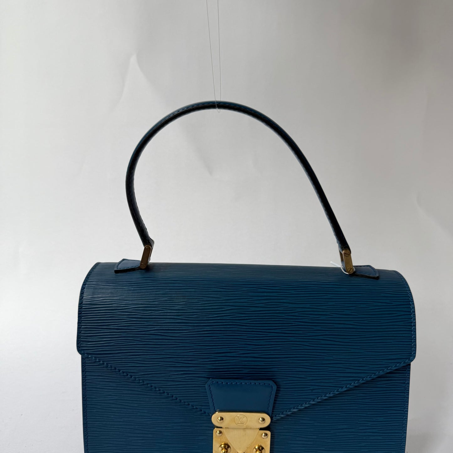 Louis Vuitton Blue Epi Leather Concorde Hand Bag