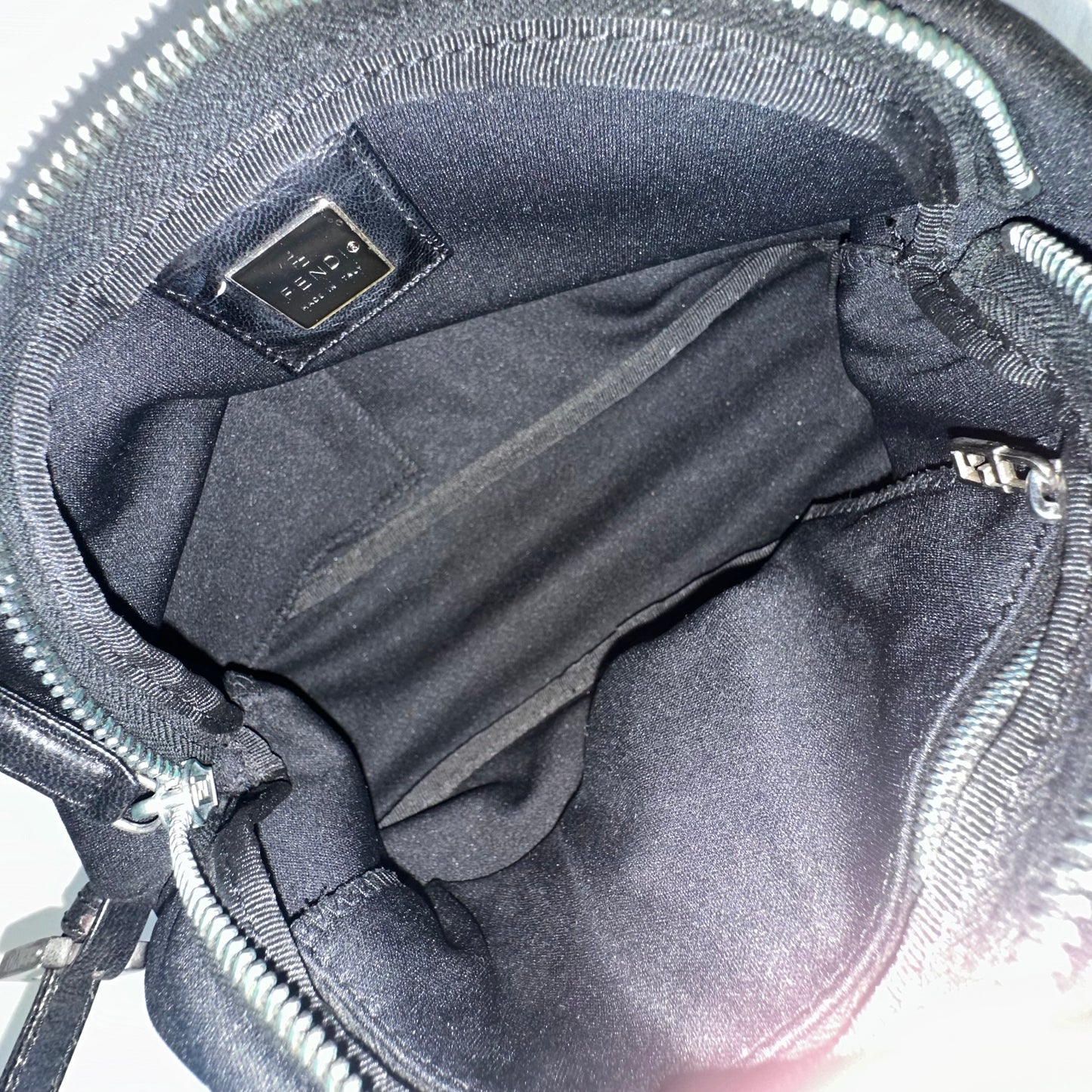 Fendi Black Neoprene Shoulder Bag