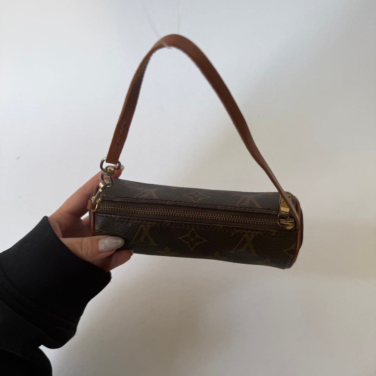 Louis Vuitton Brown Classic Monogram Mini Papillon Pochette