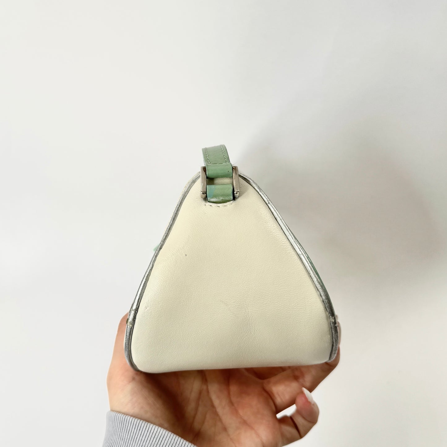 Christian Dior Cadillac Turquoise Shoulder Bag