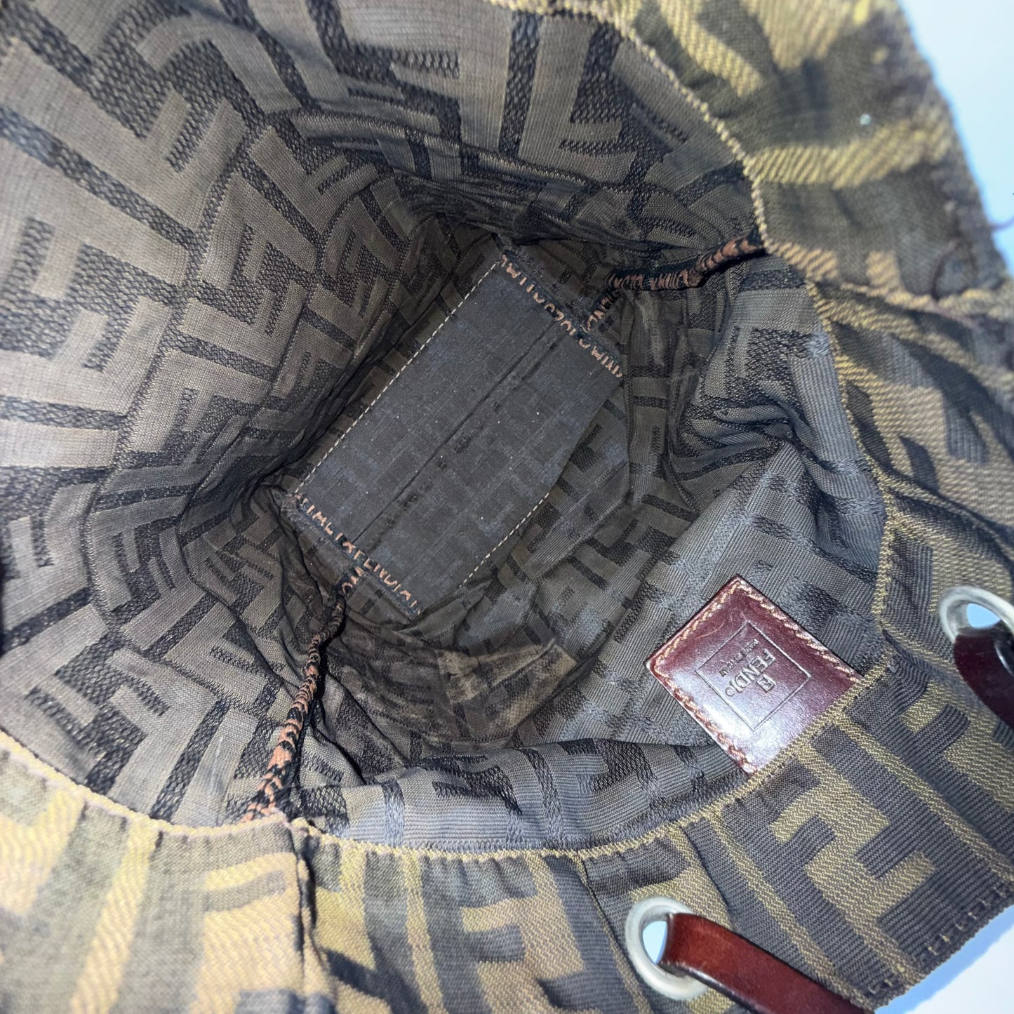 Fendi Brown Zucca Canvas Tote Bag