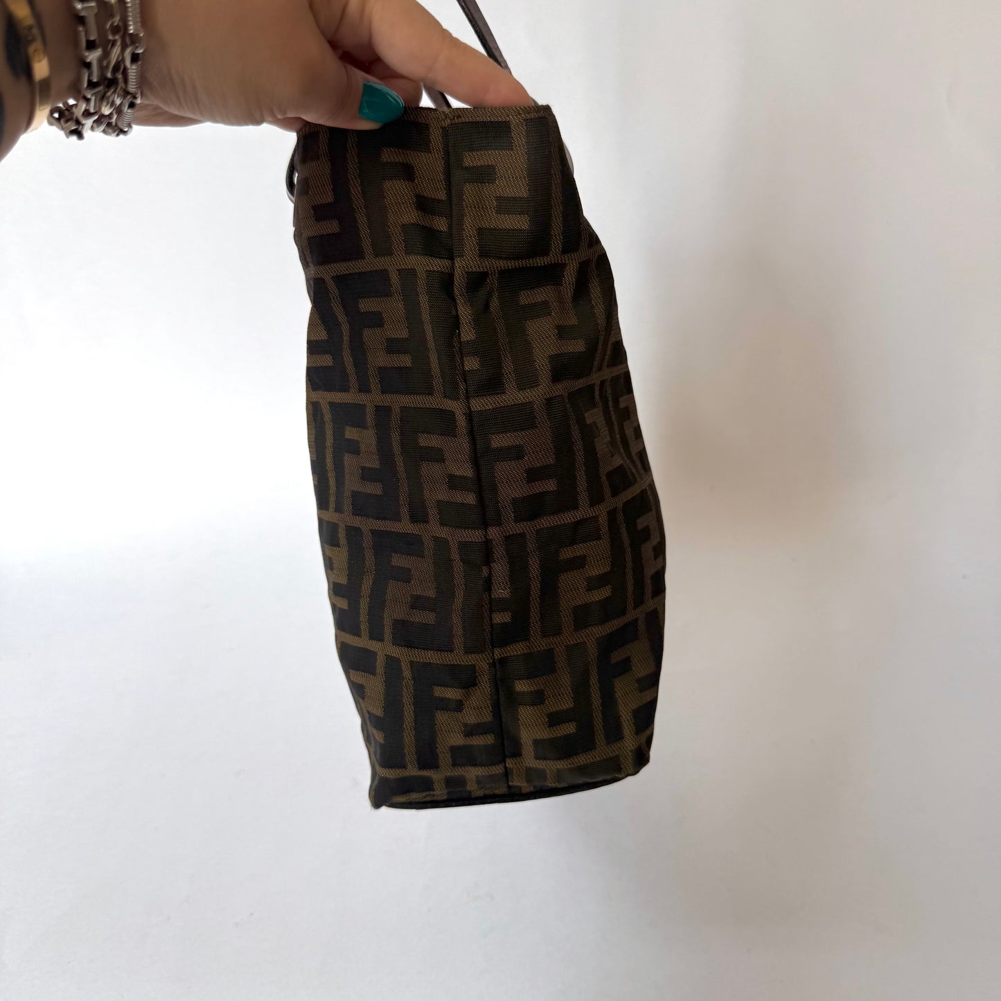 Fendi Brown Zucca Canvas Tote Bag