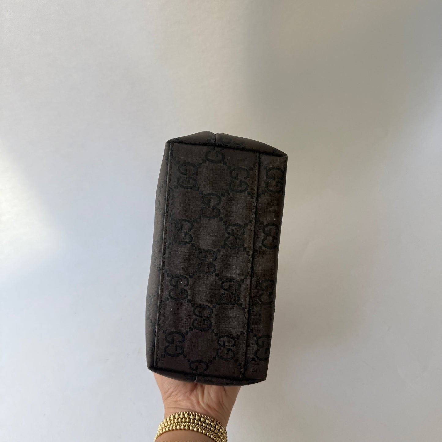 Gucci Brown Coated Canvas Small Shoulder Bag