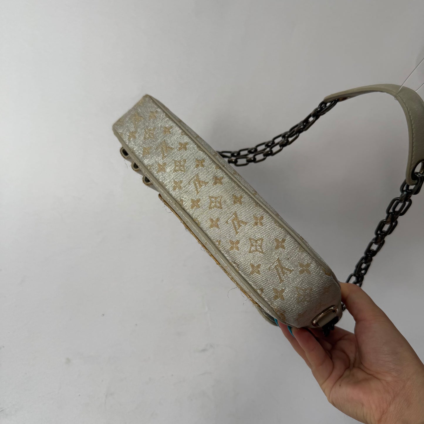 Louis Vuitton Silver Monogram McKenna Shoulder Bag