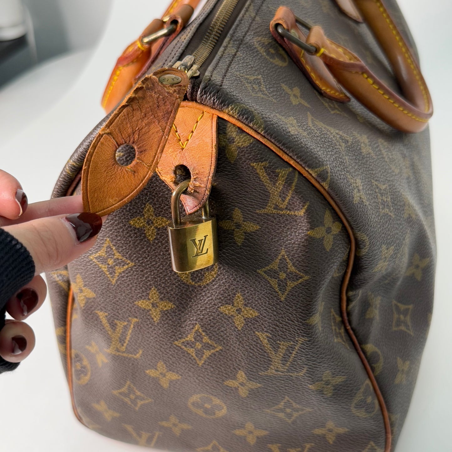 Louis Vuitton Brown Monogram Speedy 30