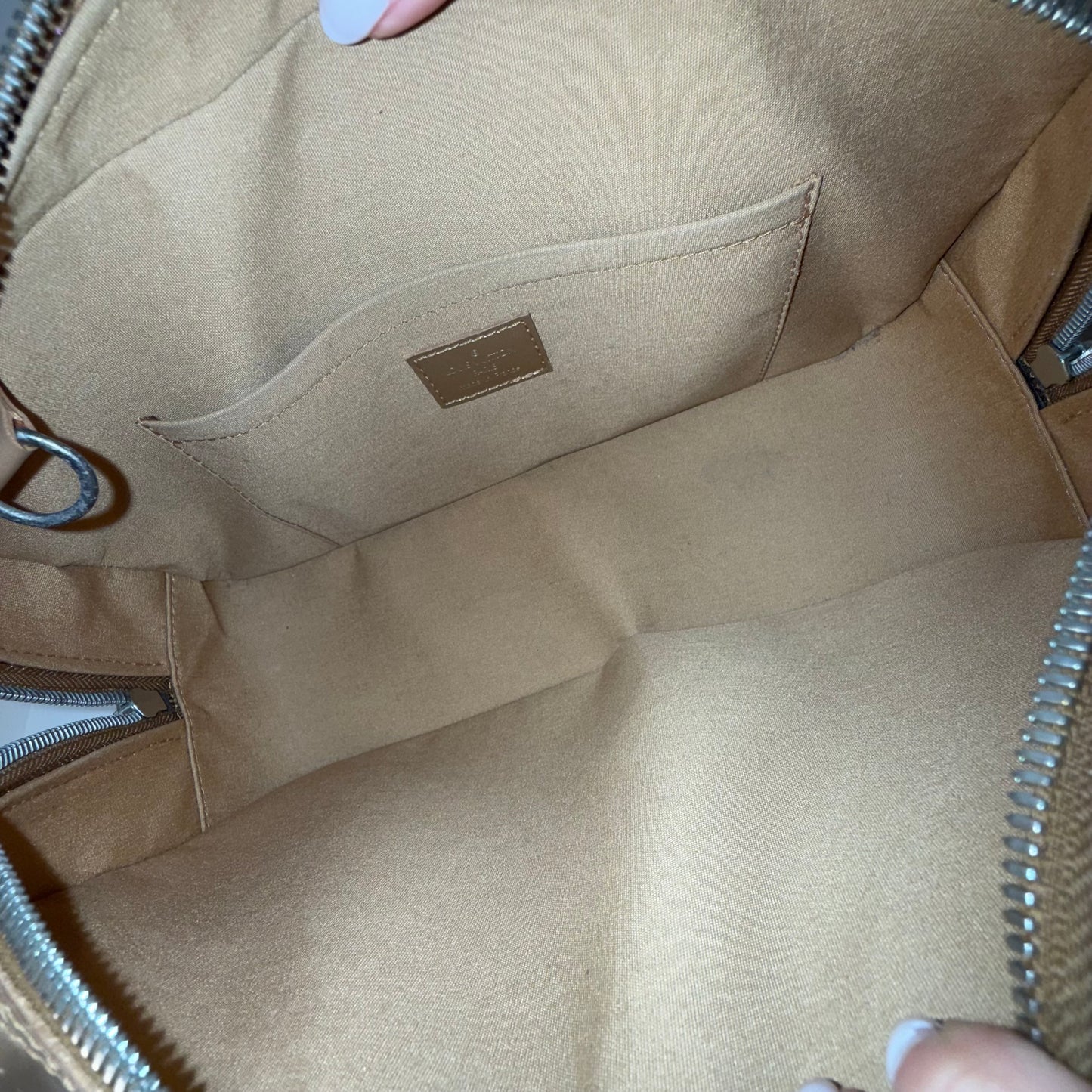 Louis Vuitton Gold Matte Monogram Shelton Bag