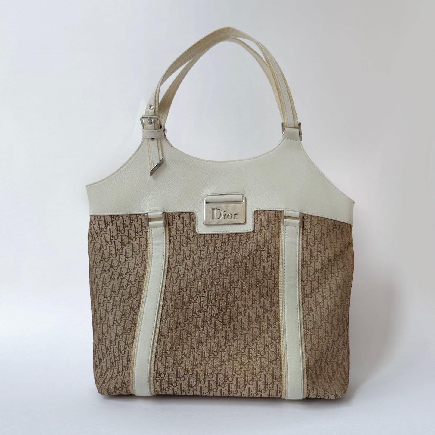 Christian Dior Brown Oblique Monogram Street Chic Shoulder Bag