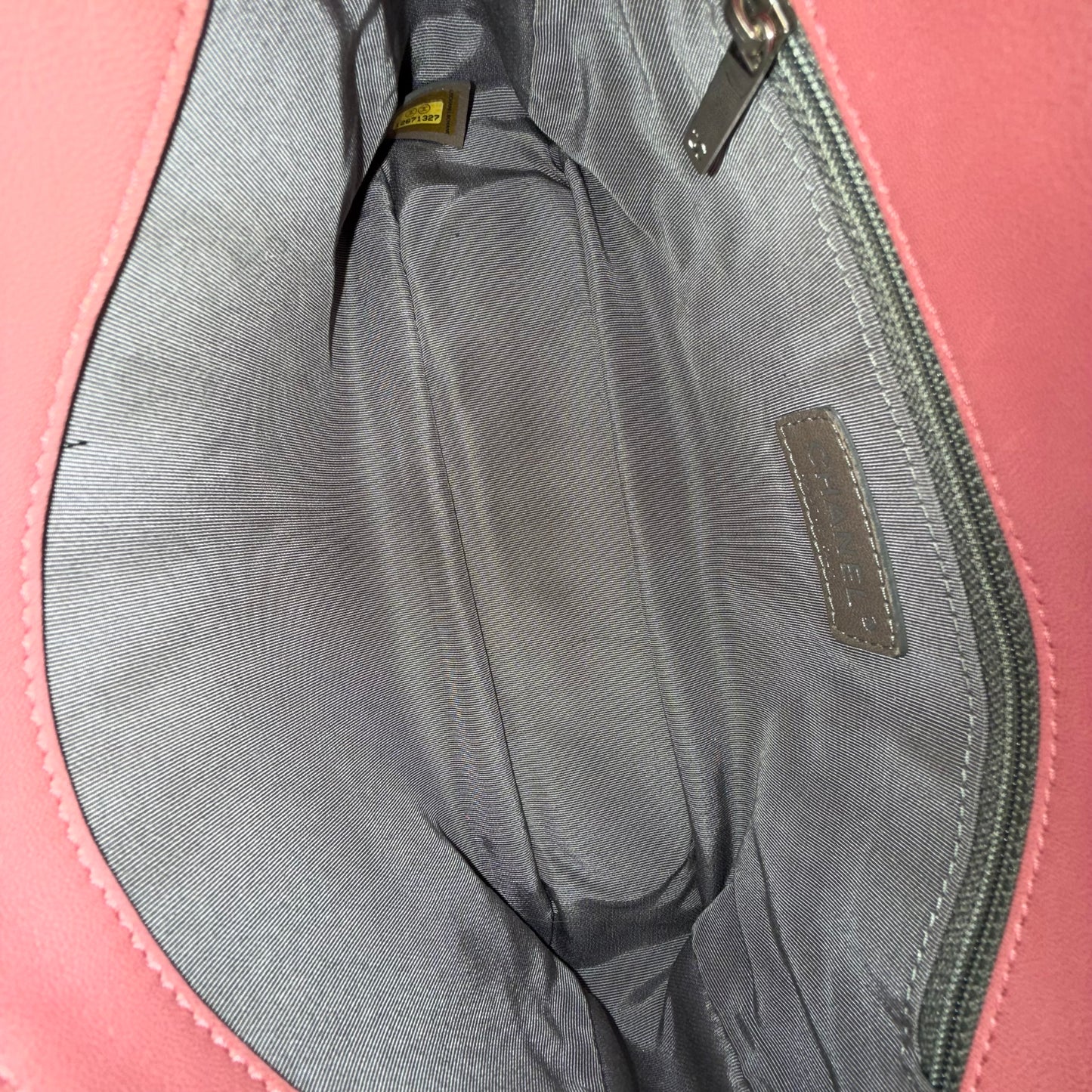 RARE Chanel 2010 Singapore Exclusive Split Pink/Navy Flap Bag