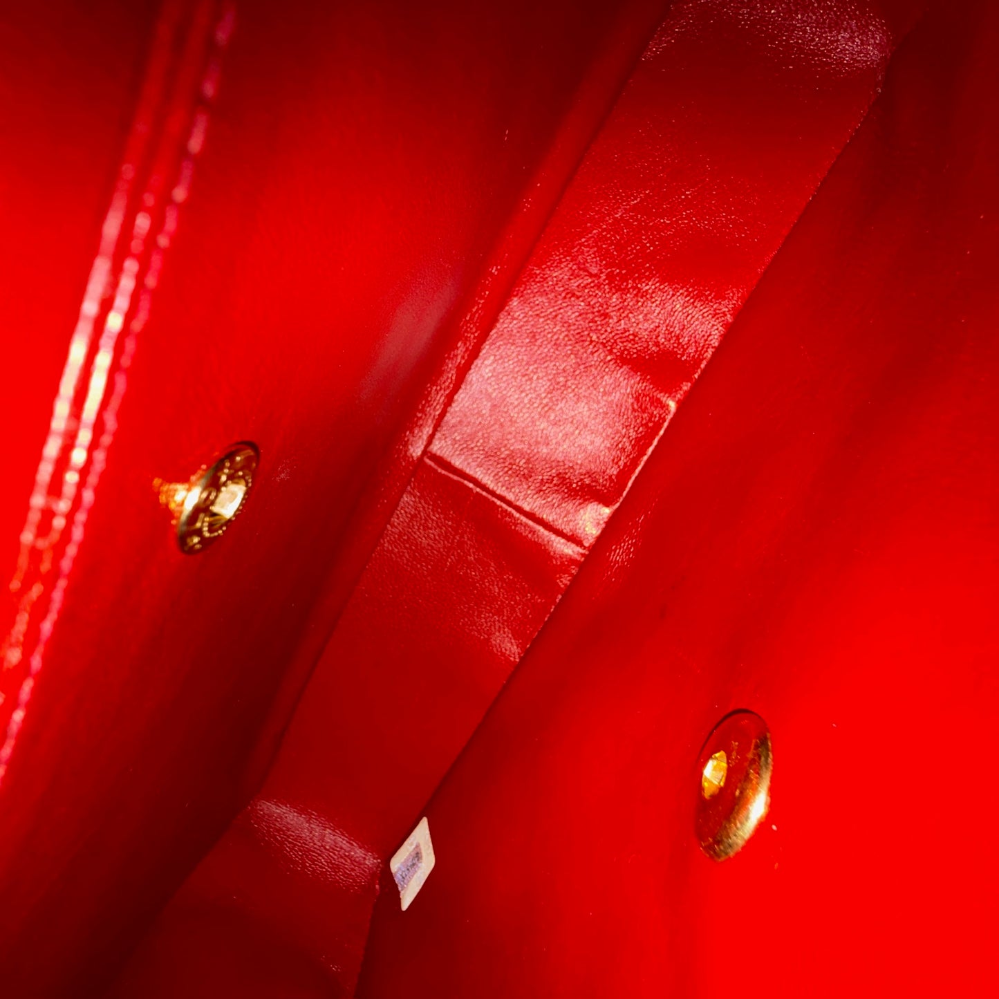 Chanel Red Lambskin Quilted Front Flap Chain Shoulder Bag