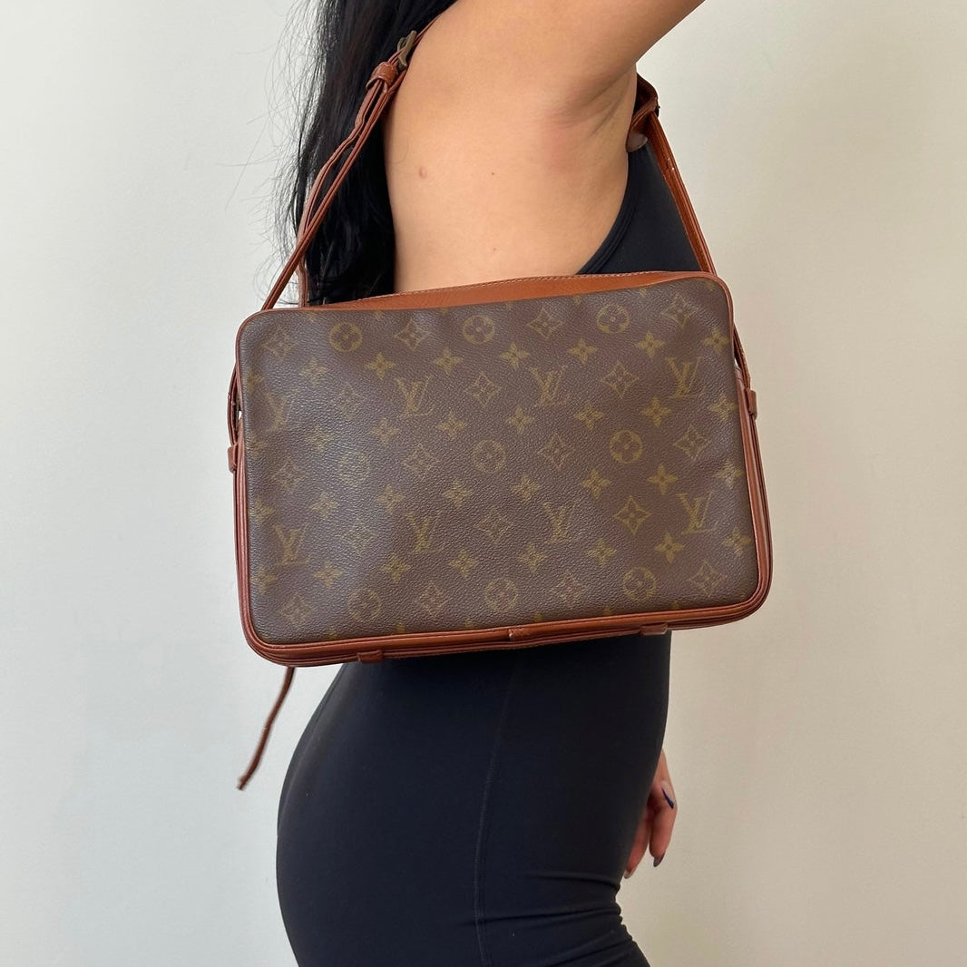 Louis Vuitton Brown Monogram Sac Bandouliere Crossbody