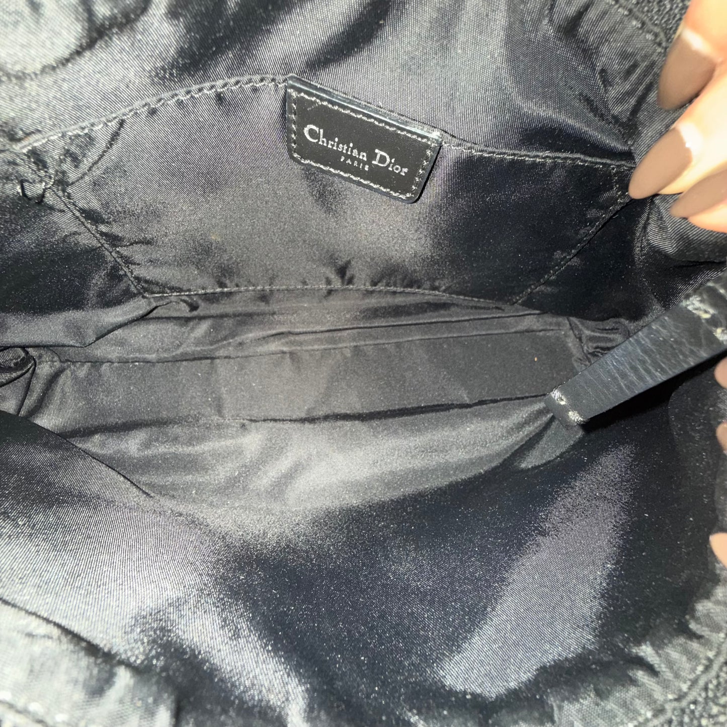 Christian Dior Black Trotter Pochette