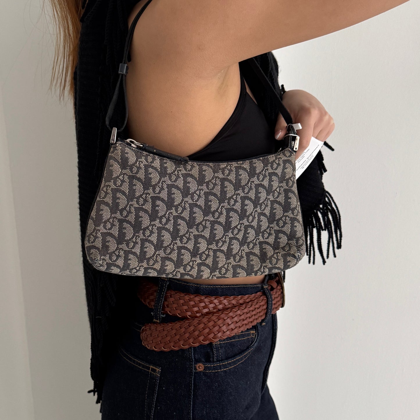 Christian Dior Navy Trotter Pochette
