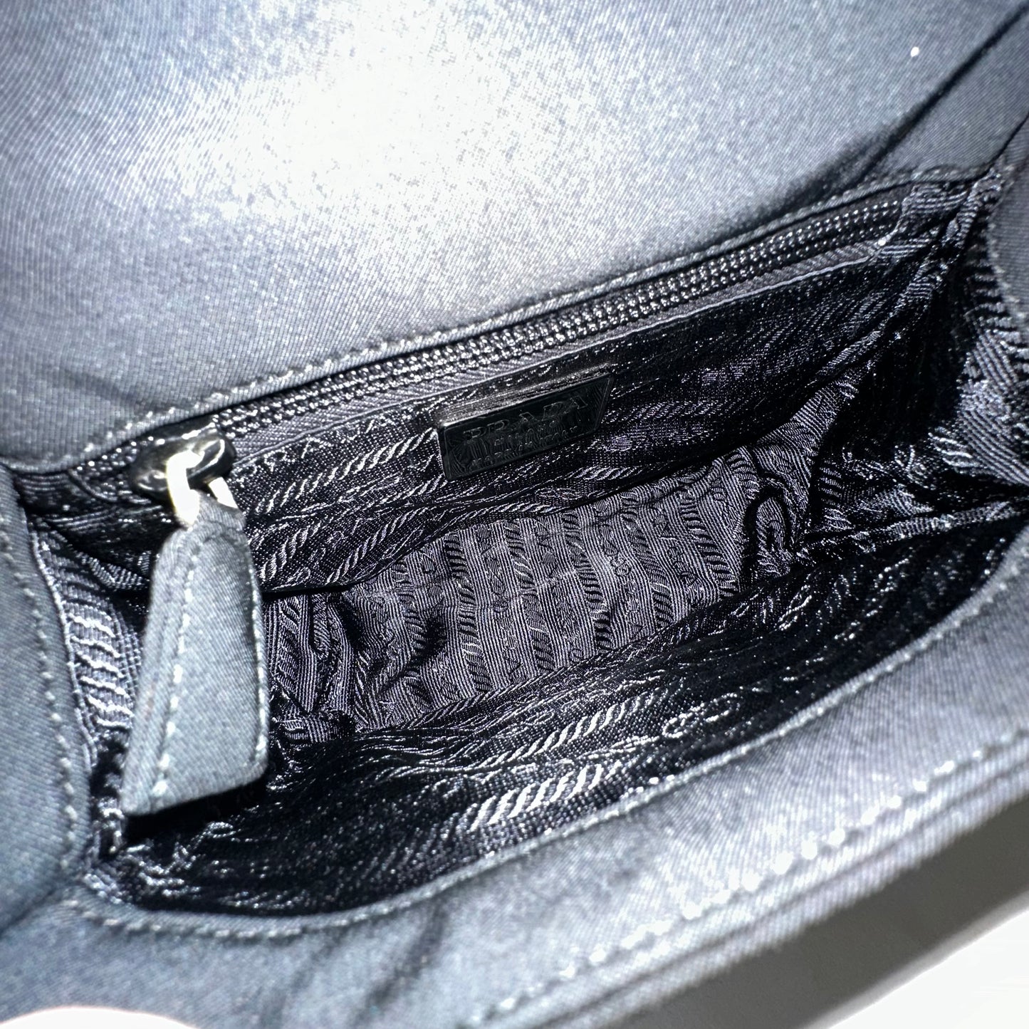 Prada Black Nylon Mini Convertible Bag