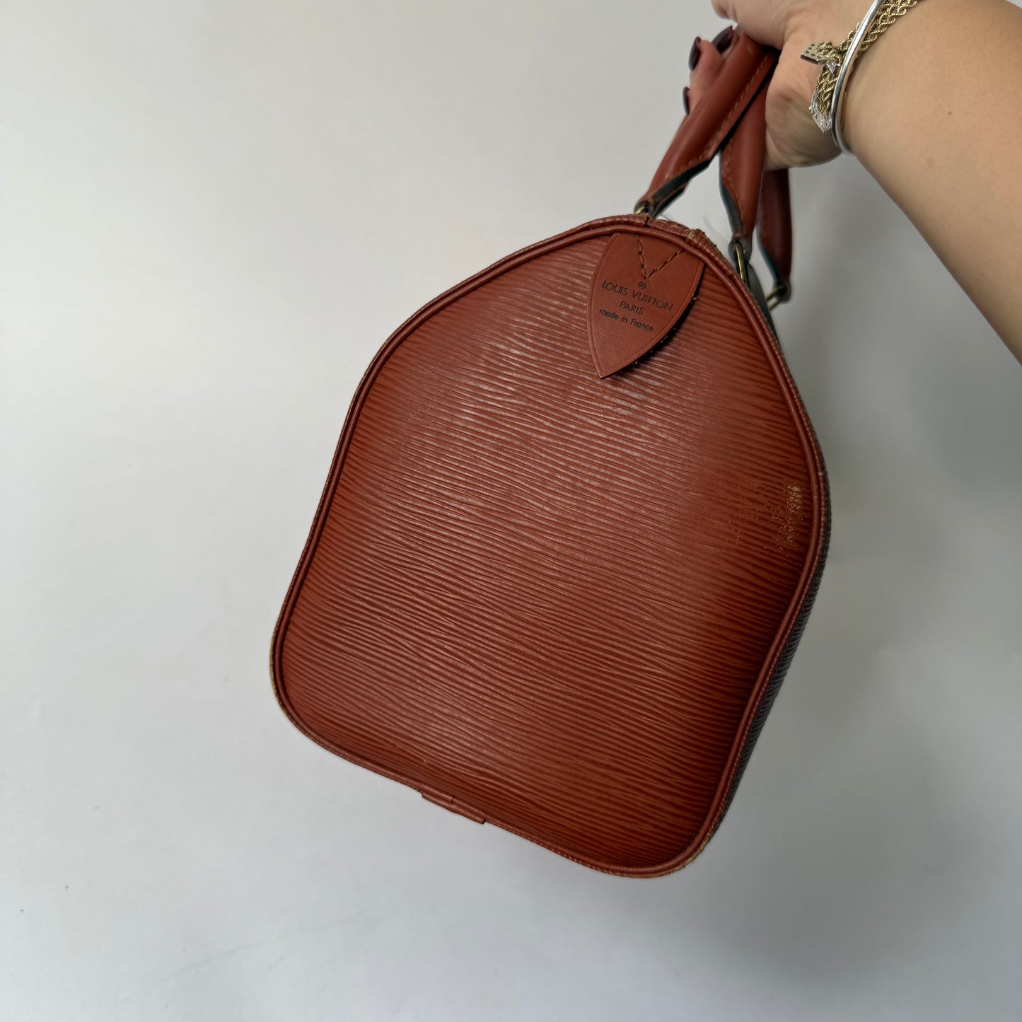 Louis Vuitton Brown Epi Leather Speedy 25