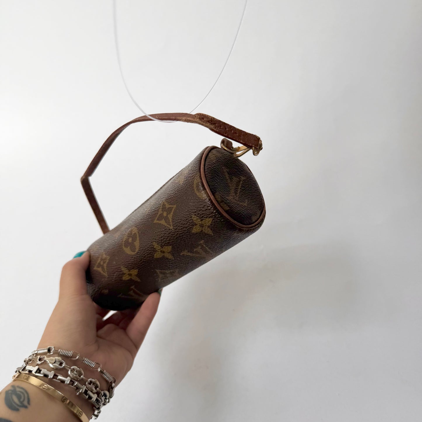 Louis Vuitton Brown Classic Monogram Mini Papillon Pochette
