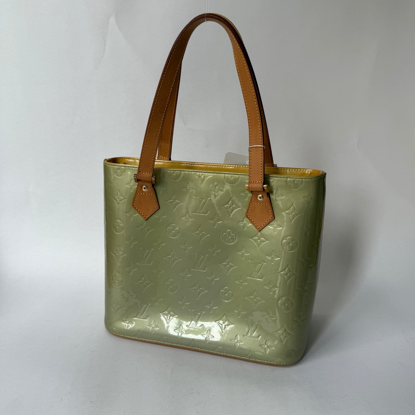 Louis Vuitton Yellow Vernis Monogram Houston Shoulder Bag