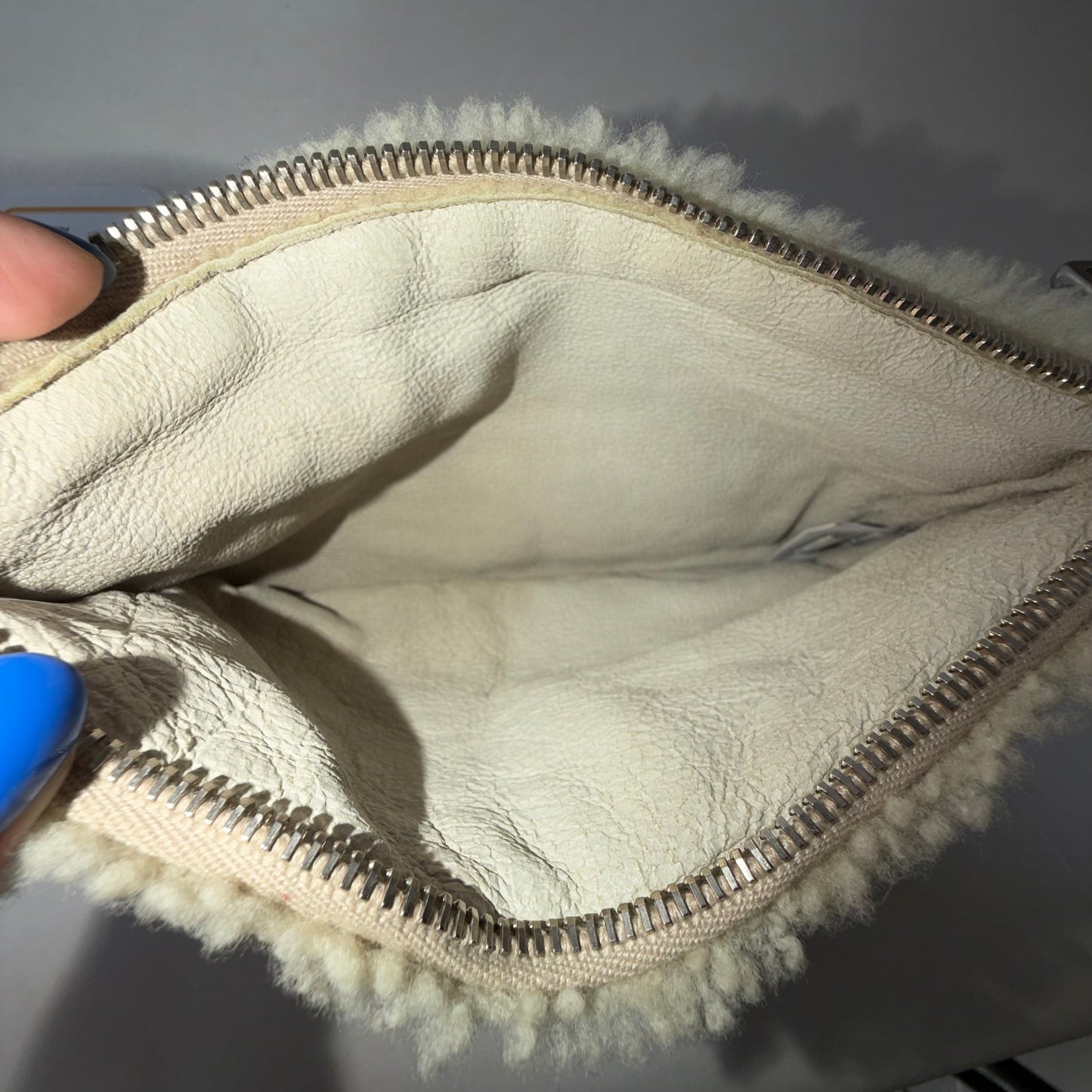 Prada Shearling Mini Pochette