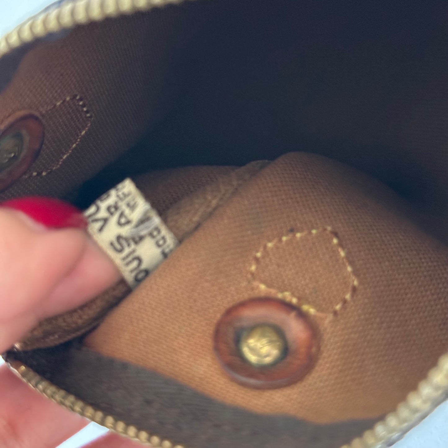 Louis Vuitton Vintage Brown Classic Monogram Mini Nano Speedy