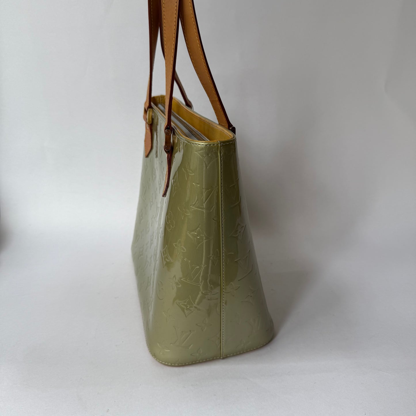 Louis Vuitton Yellow Vernis Monogram Houston Shoulder Bag
