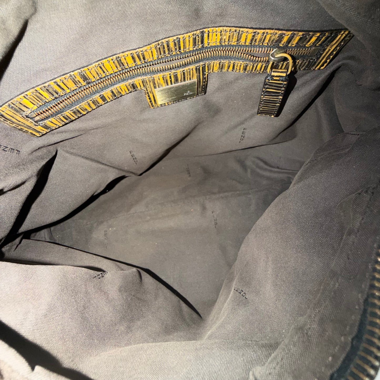 Fendi Brown Zucca Canvas Chef Shoulder Bag