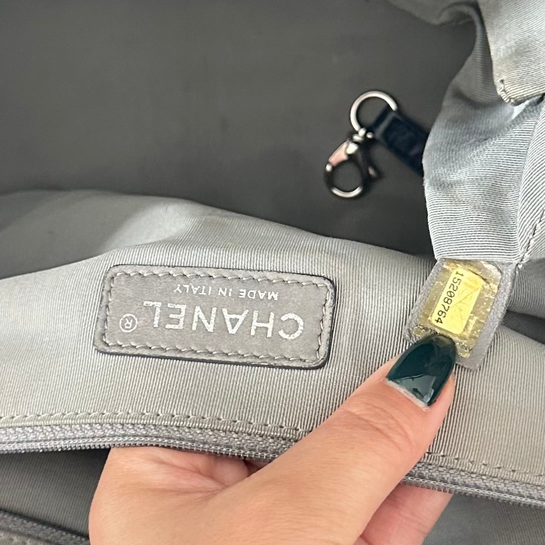 Chanel Dark Blue Whipstitch 2-way Bowler