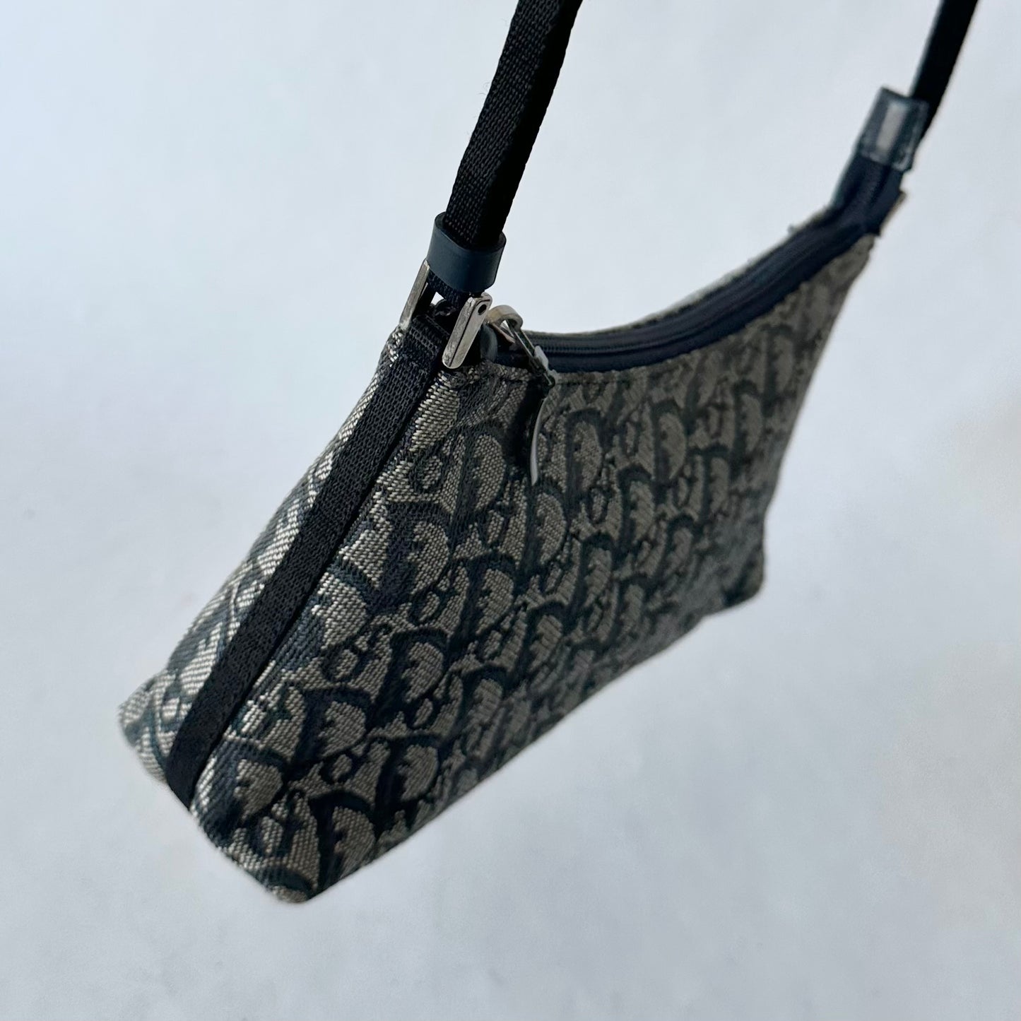 Christian Dior Navy Trotter Monogram Shoulder Bag