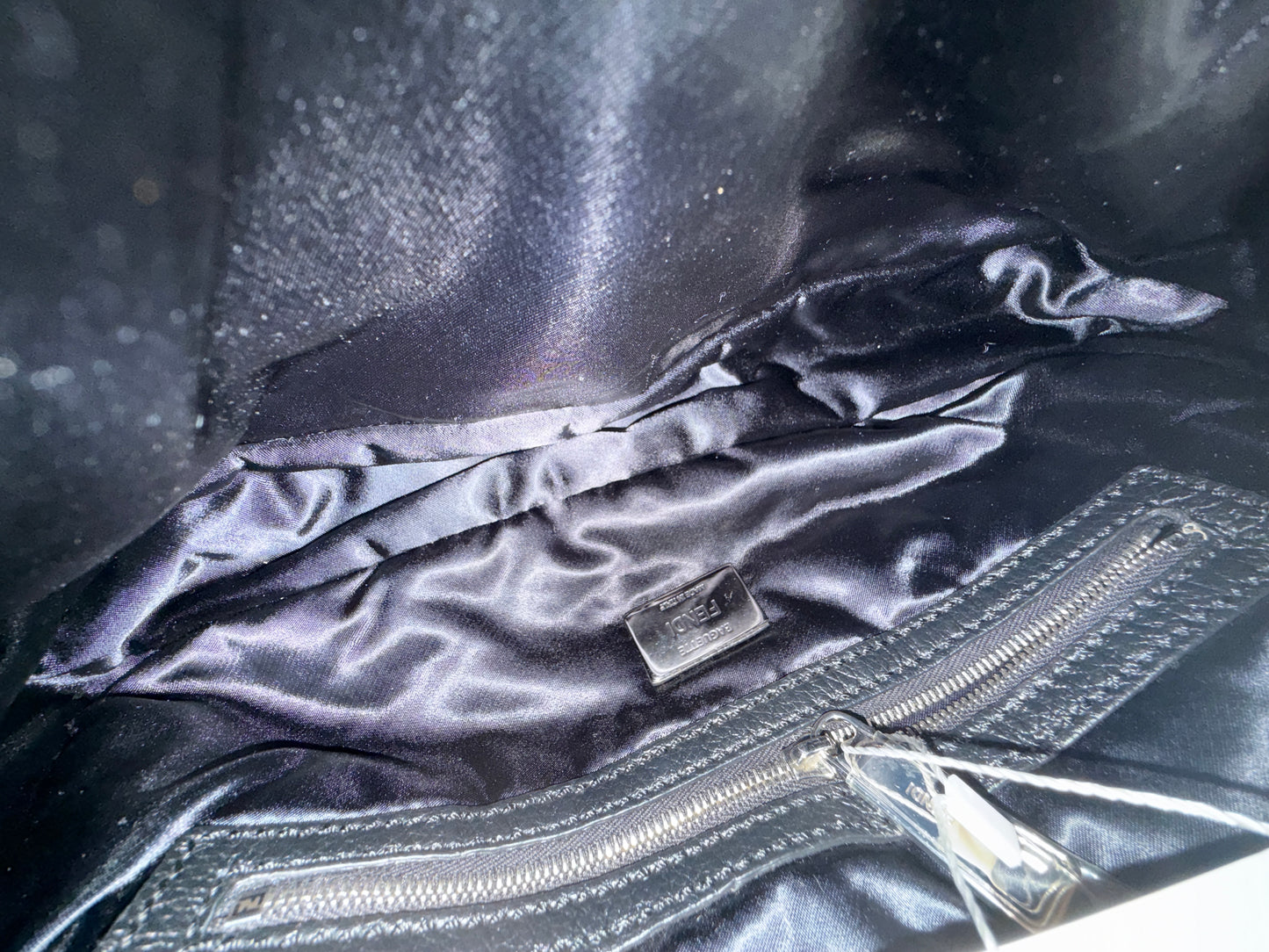 Fendi AW22 Multi Pocket Black Nylon Baguette
