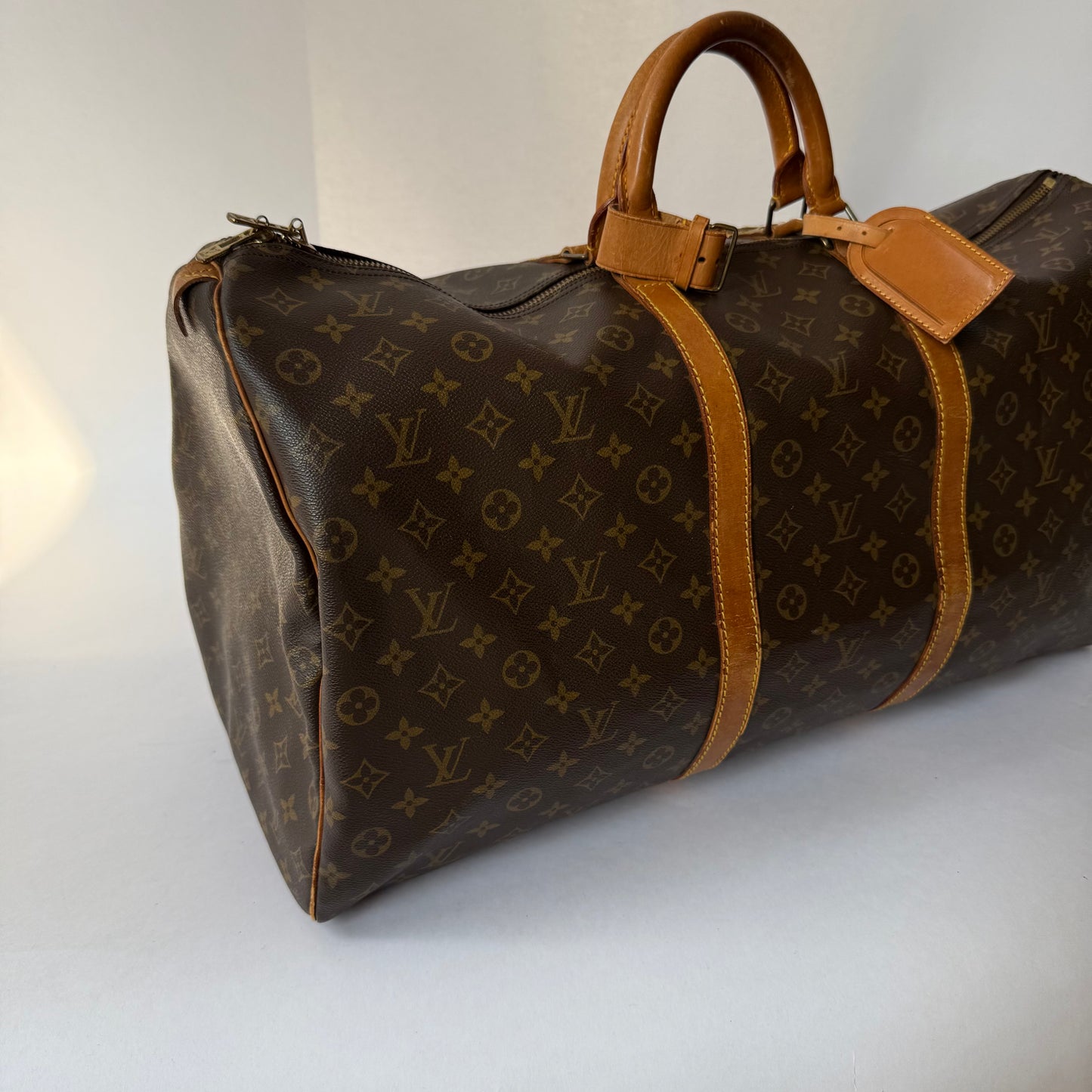 Louis Vuitton XL Keepall 60 Classic Monogram Unisex Travel Duffle