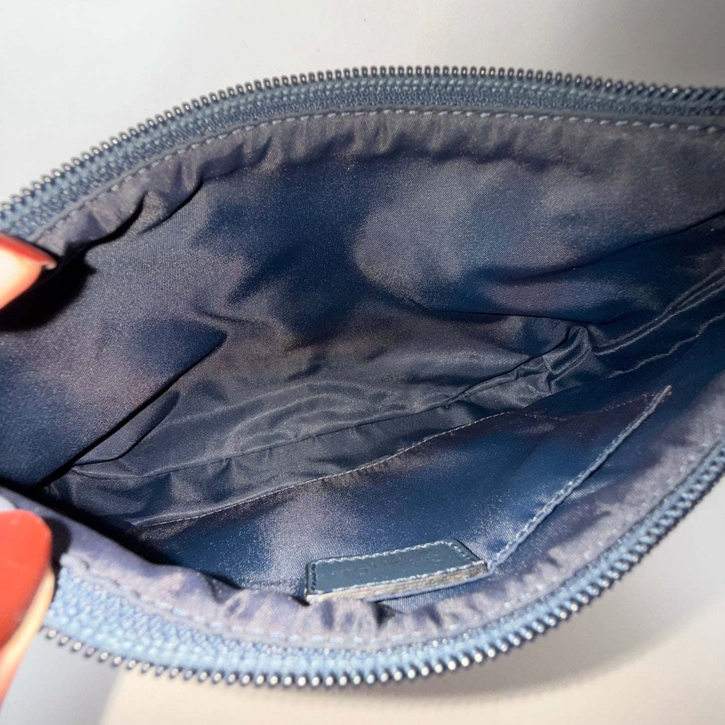 Christian Dior Navy Trotter Monogram Pochette Bag