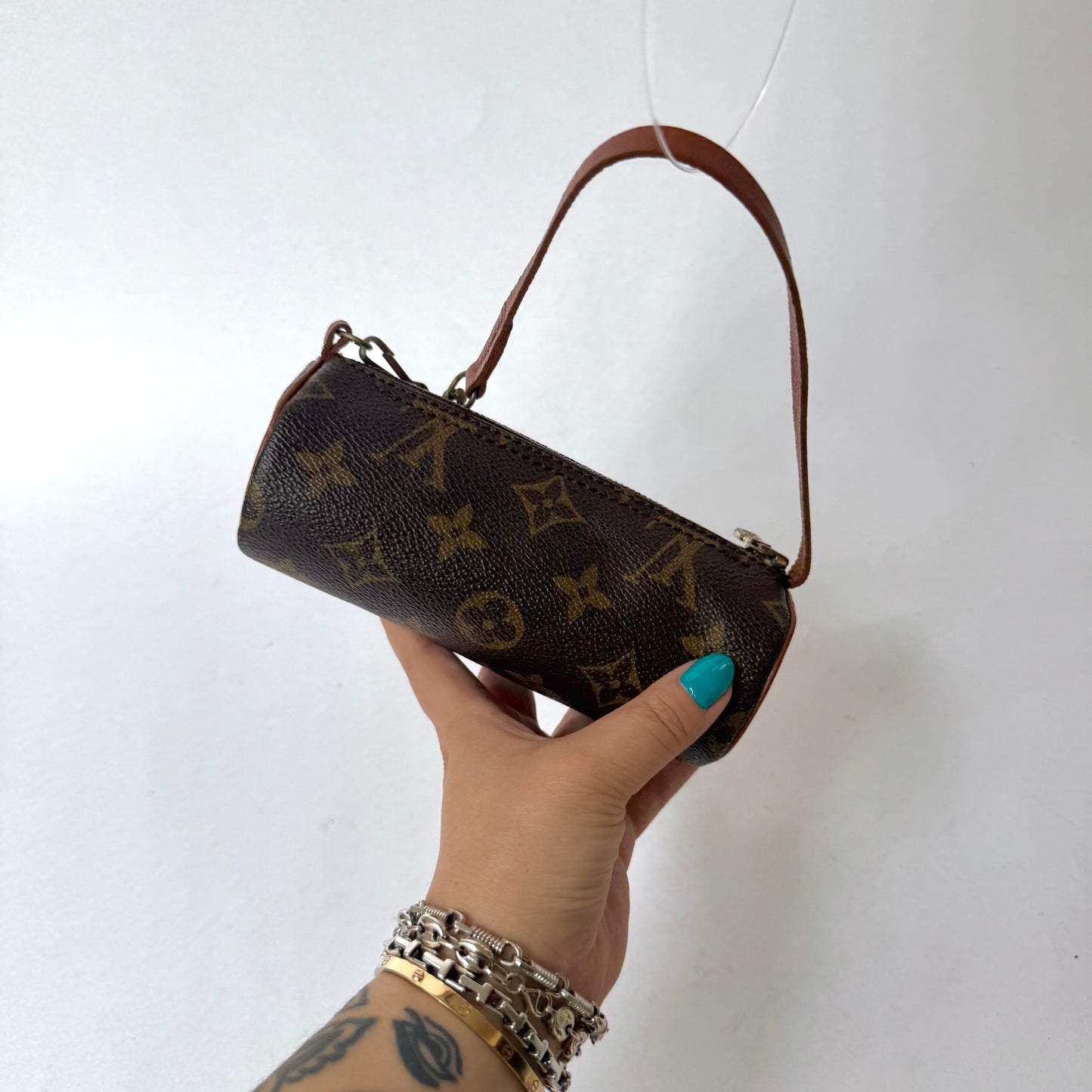 Louis Vuitton Brown Classic Monogram Mini Papillon Pochette