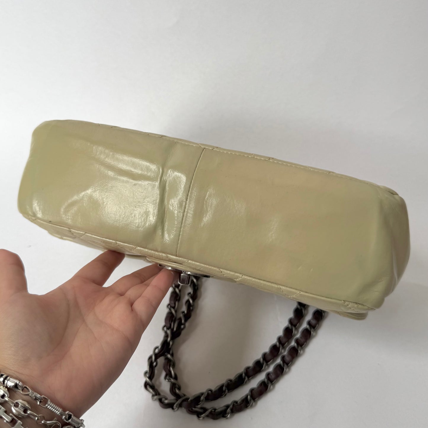 Chanel Iridescent Cream ‘In The Mix’ Matelasse 2-Way Flap