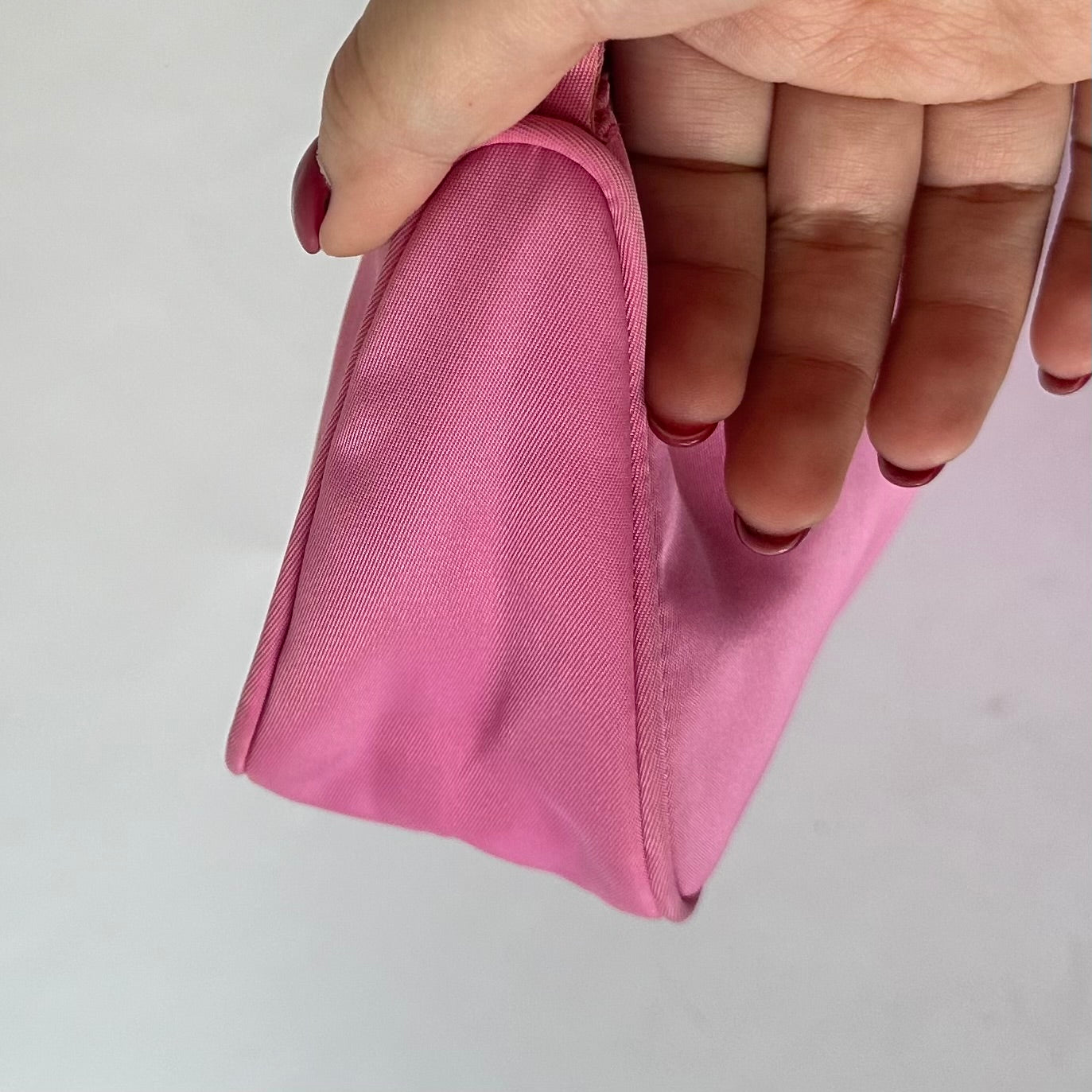 Prada Pink Nylon Pochette Bag