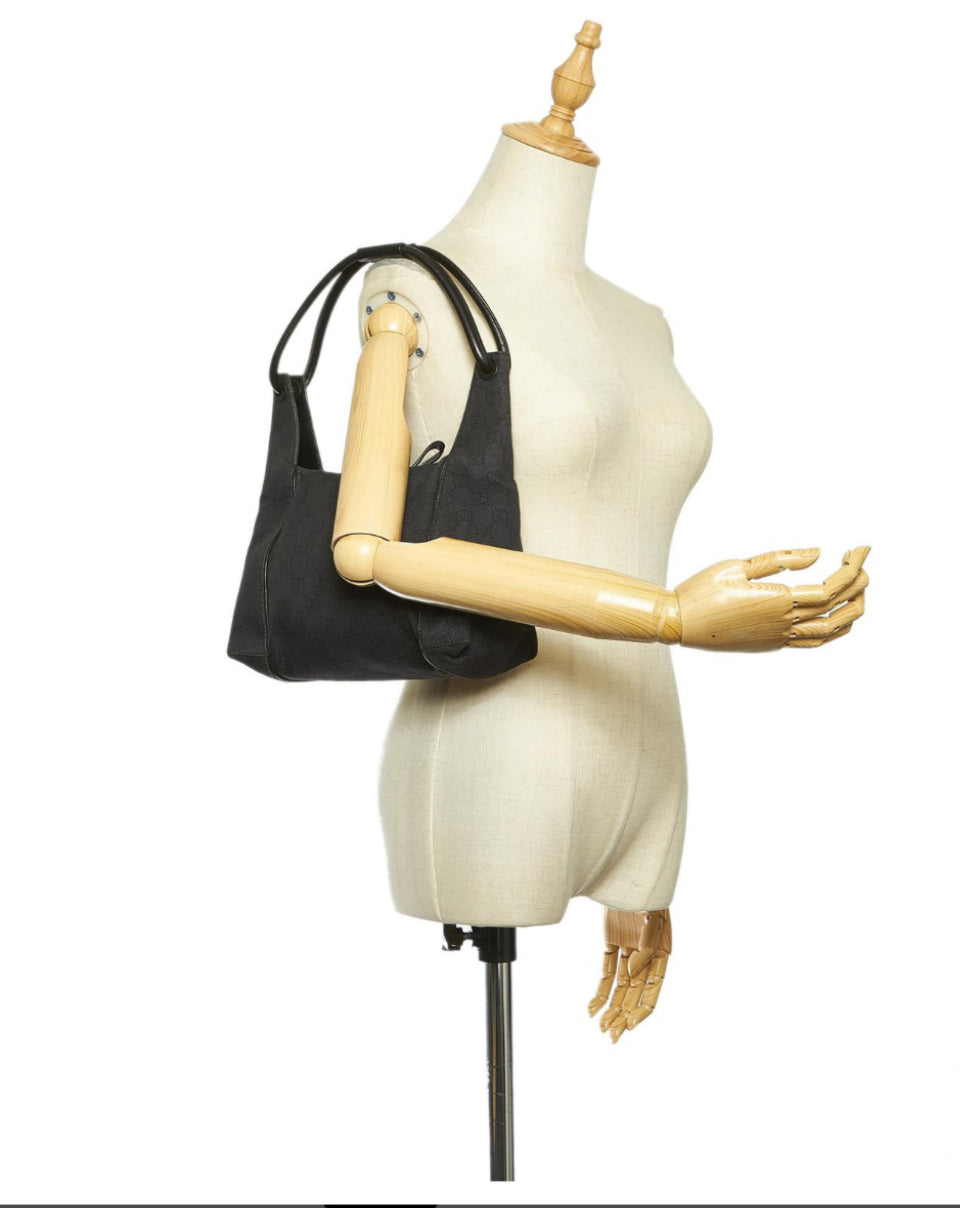 Gucci Black Monogram Shoulder Bag