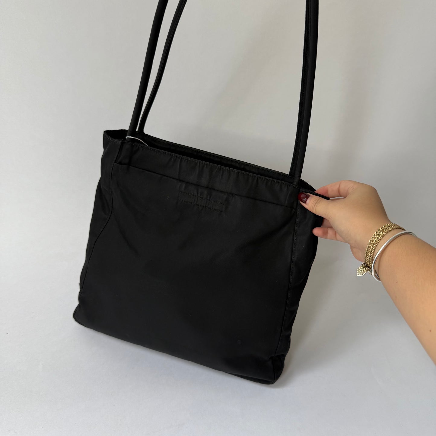 Prada Black Nylon Shoulder Bag
