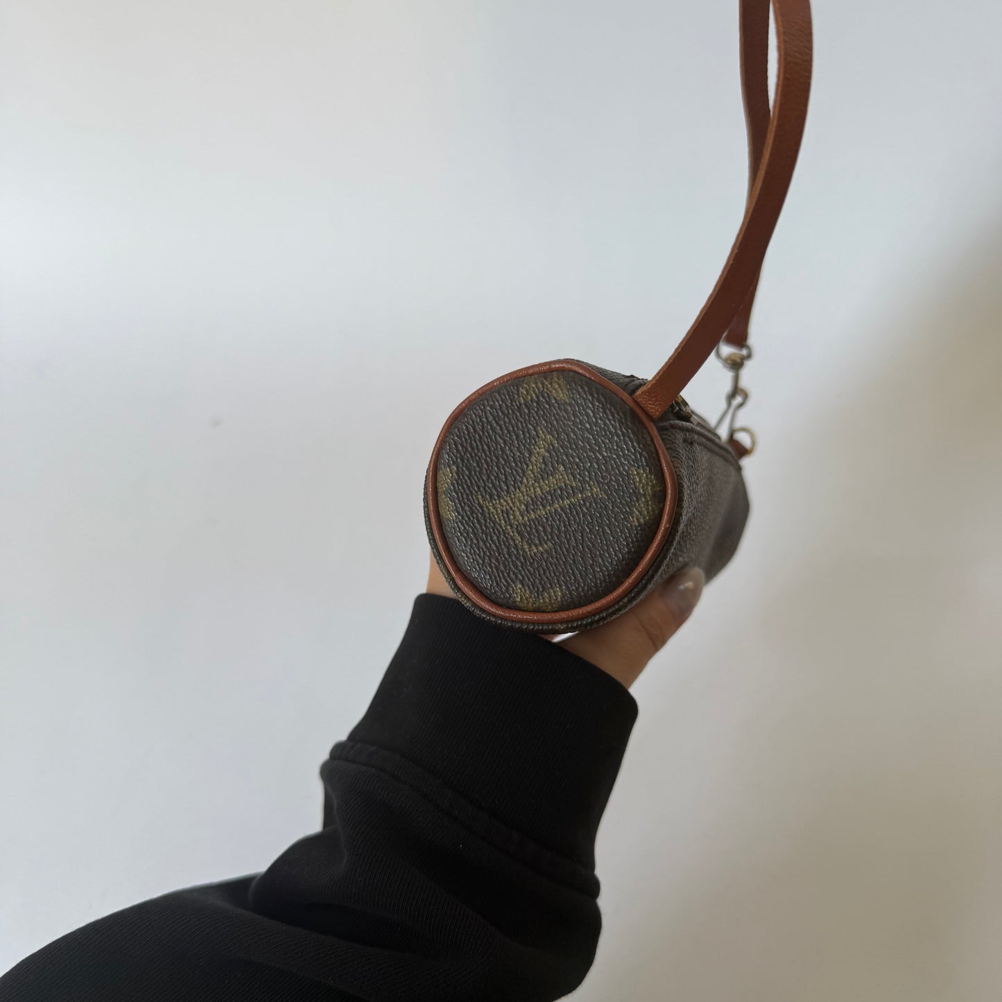 Louis Vuitton Brown Classic Monogram Mini Papillon Pochette
