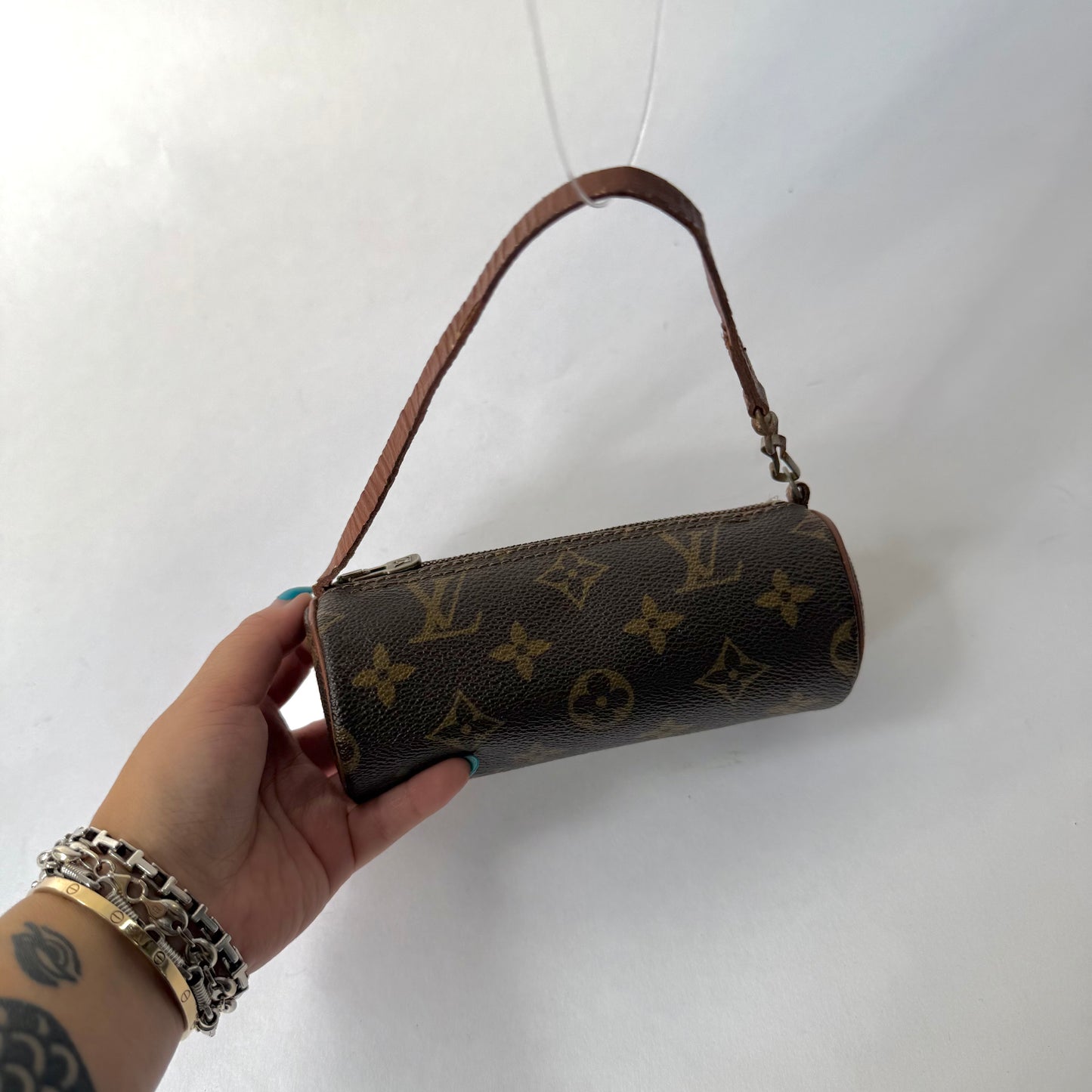 Louis Vuitton Brown Classic Monogram Mini Papillon Pochette