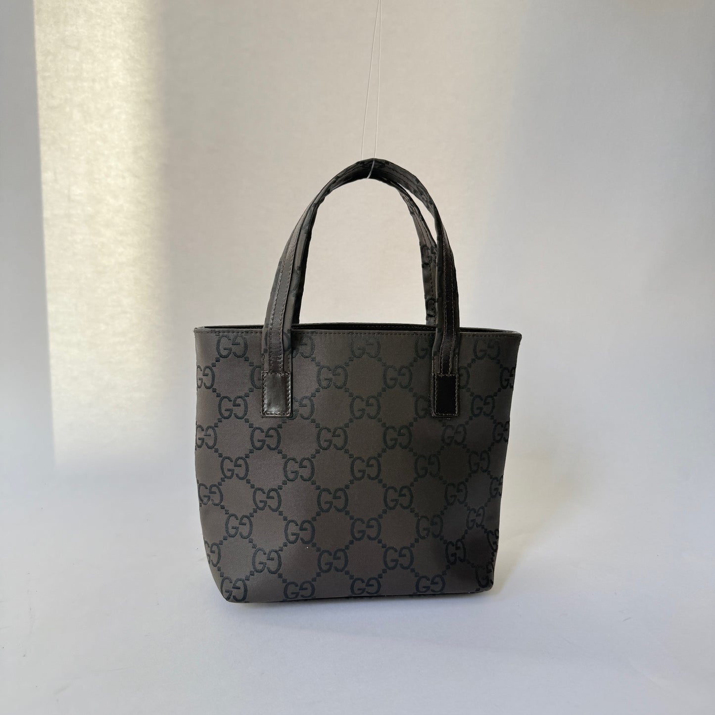Gucci Brown Coated Canvas Small Shoulder Bag