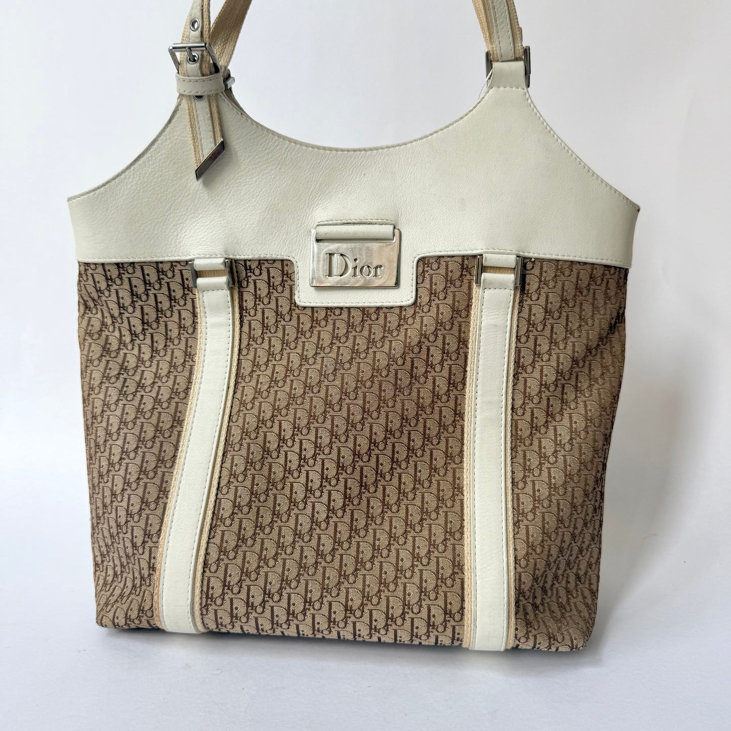 Christian Dior Brown Oblique Monogram Street Chic Shoulder Bag