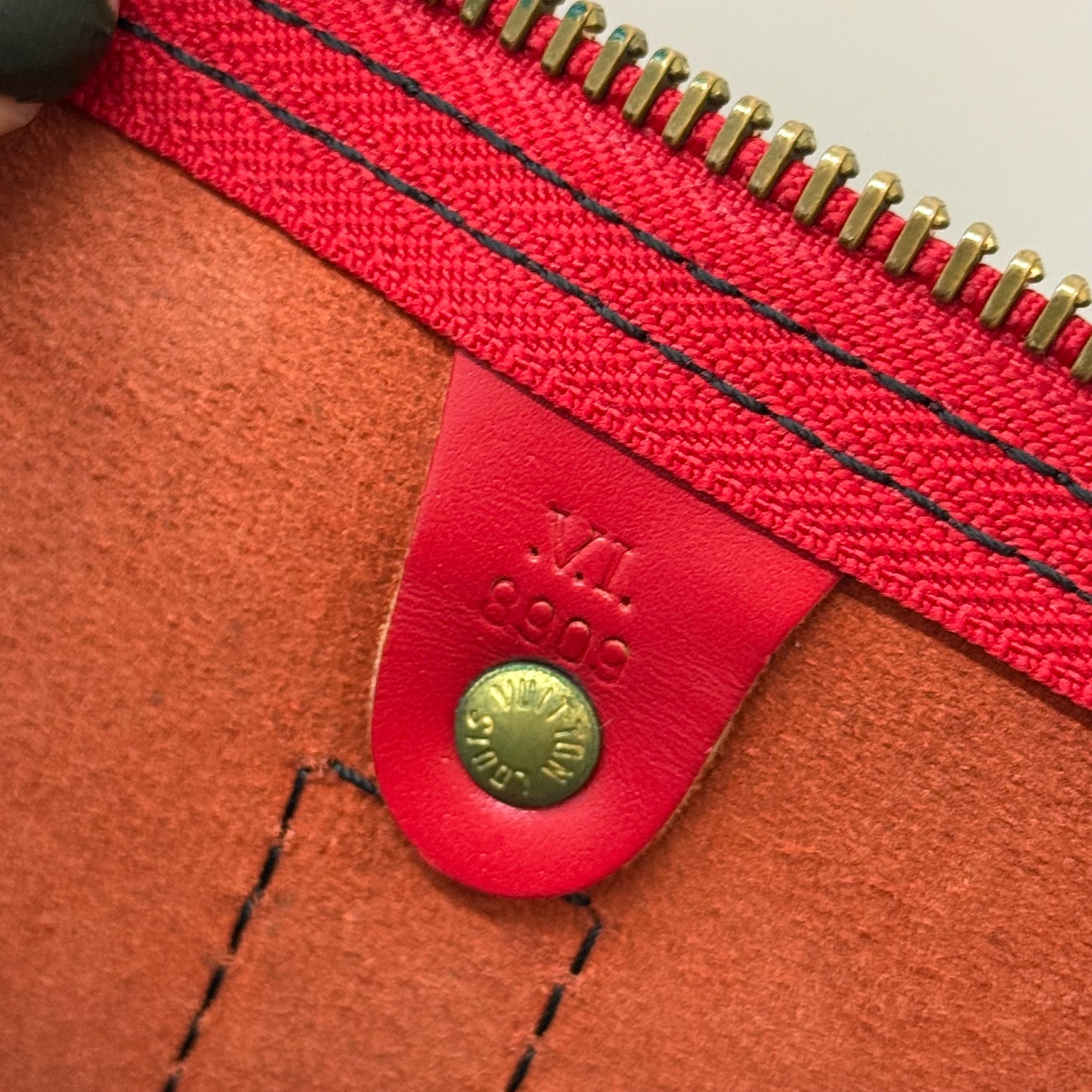 Louis Vuitton Red Epi Leather Keepall 50 Travel Duffle